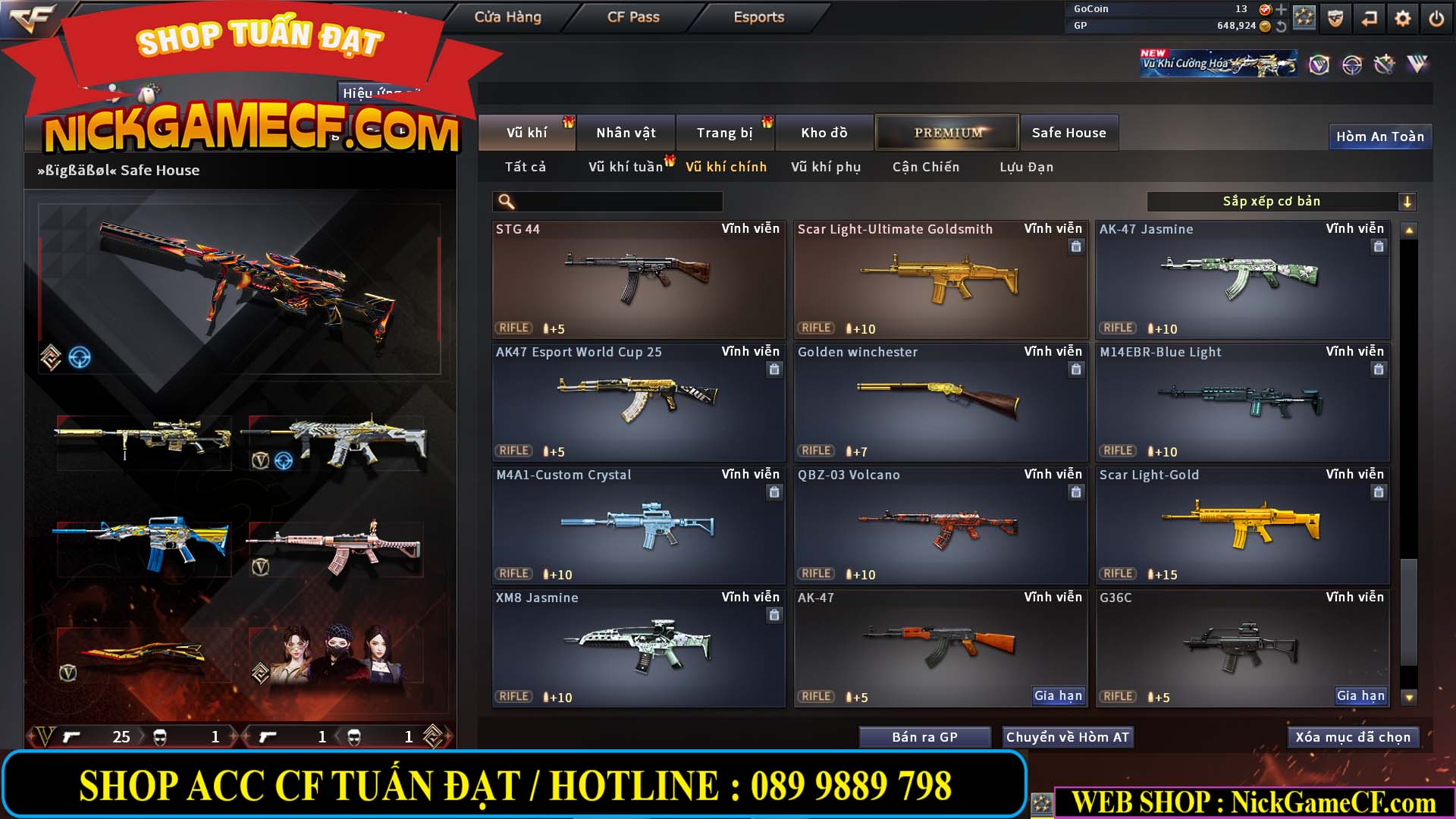 MÃ CF14933 - GIÁ : 5M2 - CHIẾN C4 XỊN XÒ - 27 VIP - VIP6