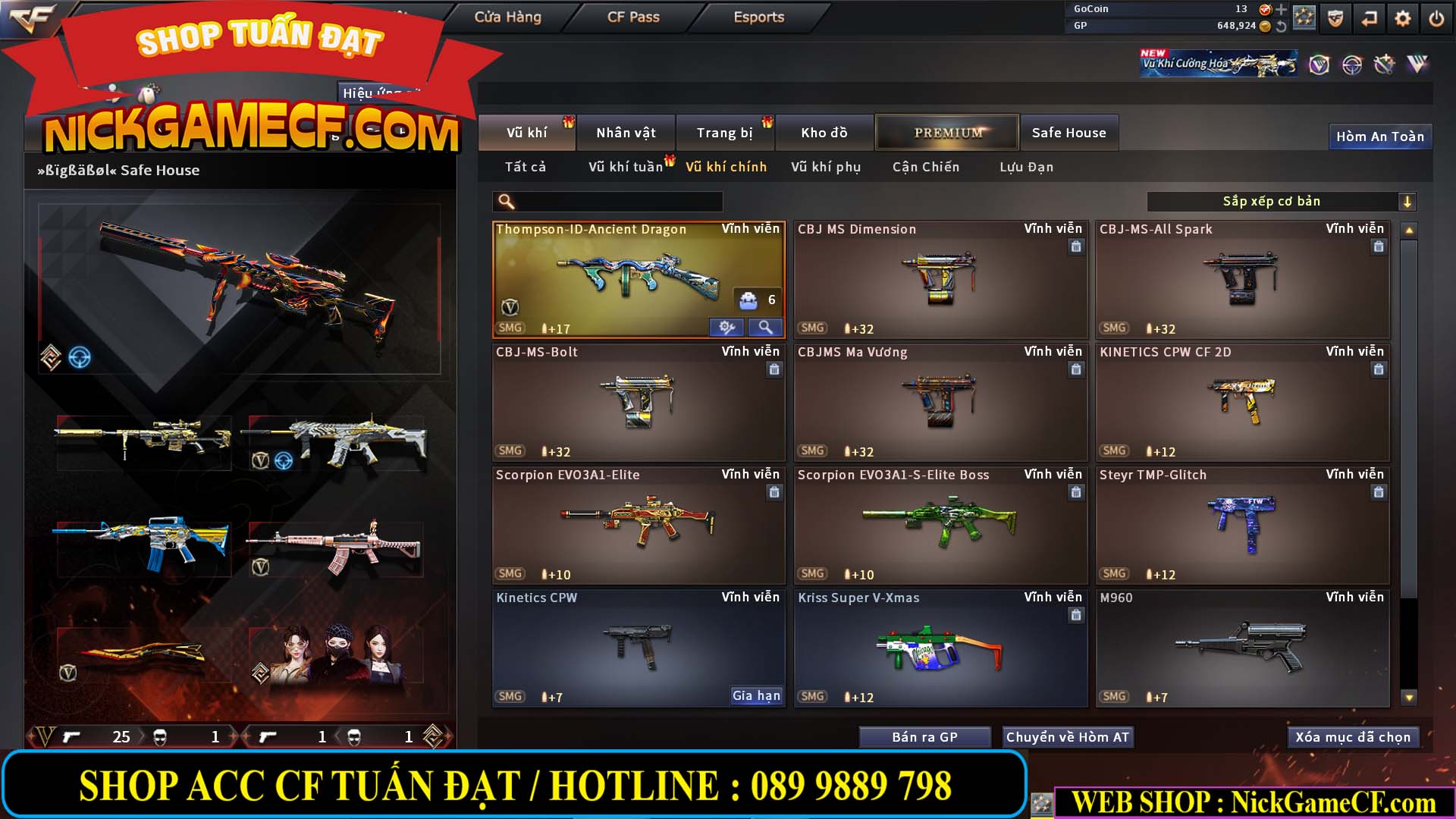 MÃ CF14933 - GIÁ : 5M2 - CHIẾN C4 XỊN XÒ - 27 VIP - VIP6