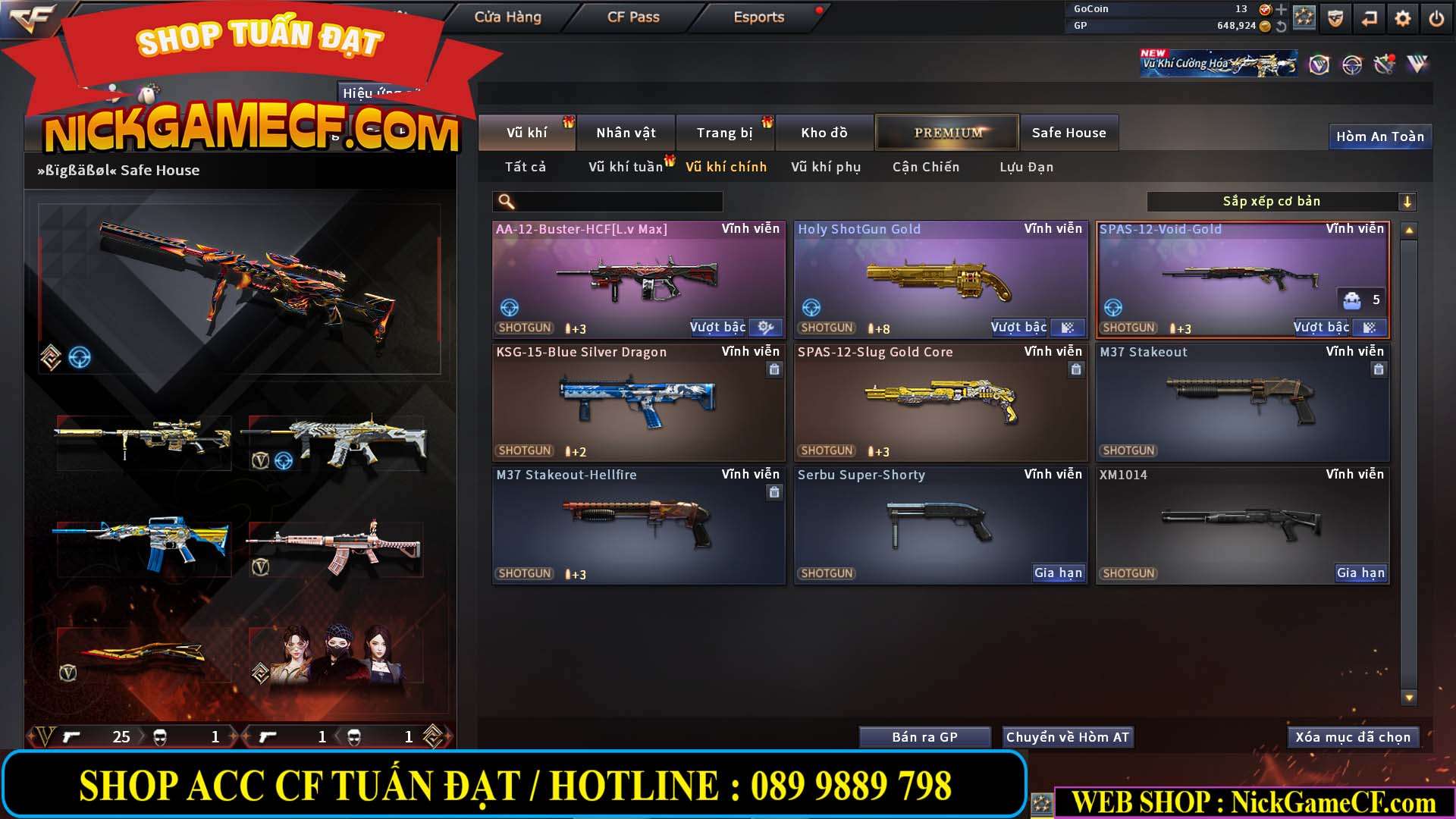 MÃ CF14933 - GIÁ : 5M2 - CHIẾN C4 XỊN XÒ - 27 VIP - VIP6