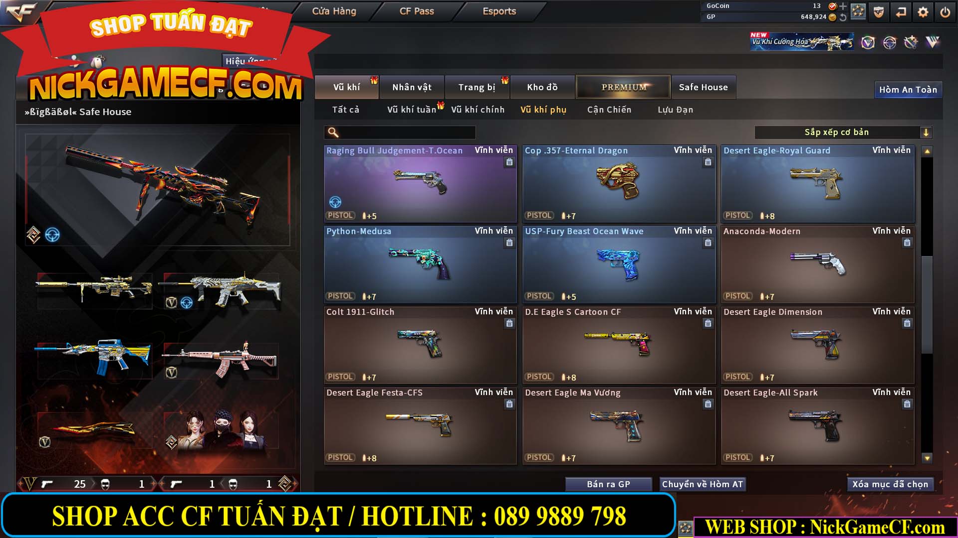 MÃ CF14933 - GIÁ : 5M2 - CHIẾN C4 XỊN XÒ - 27 VIP - VIP6