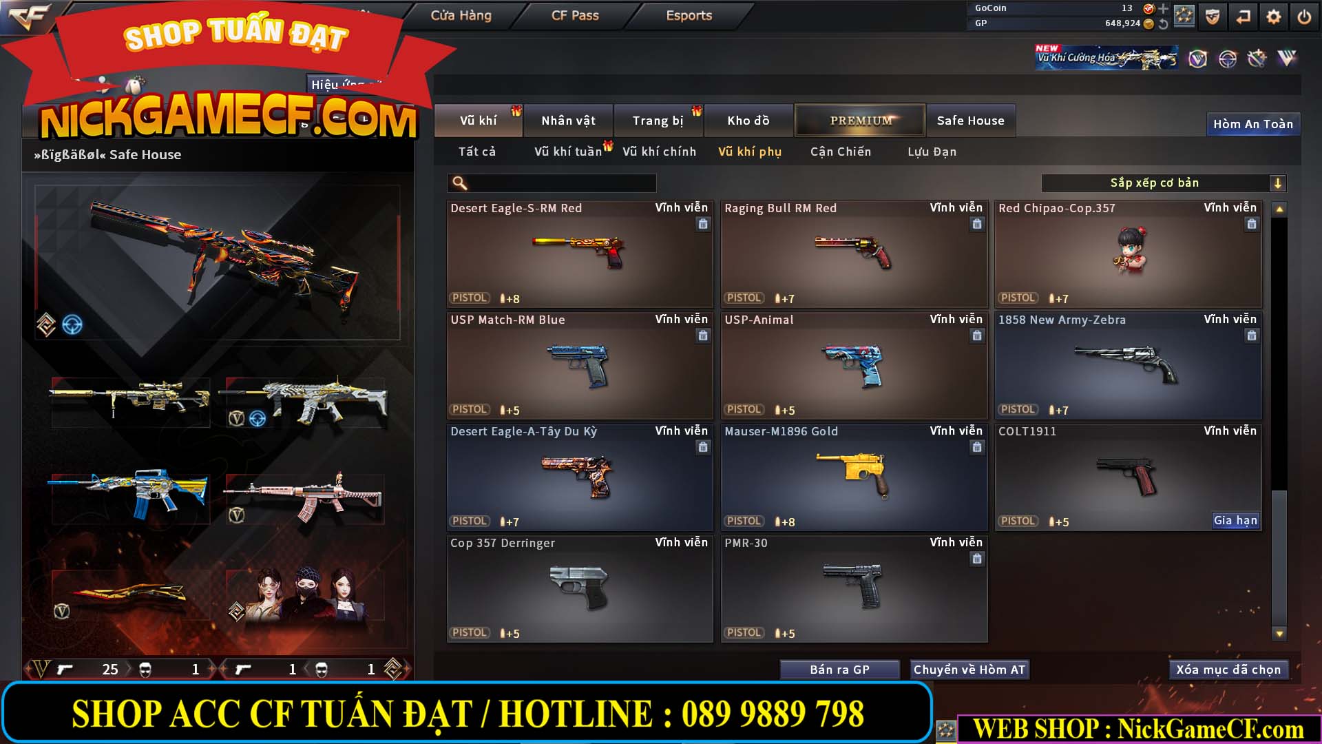 MÃ CF14933 - GIÁ : 5M2 - CHIẾN C4 XỊN XÒ - 27 VIP - VIP6