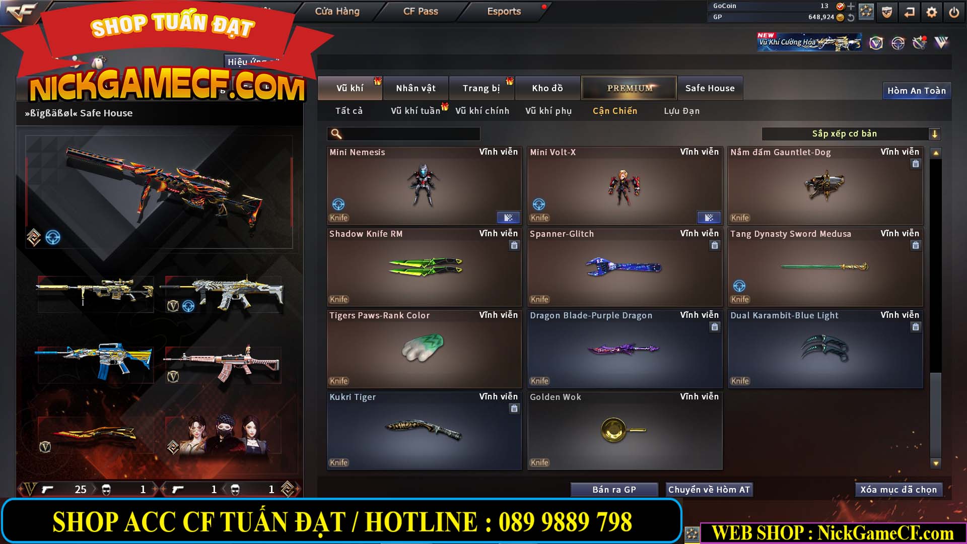 MÃ CF14933 - GIÁ : 5M2 - CHIẾN C4 XỊN XÒ - 27 VIP - VIP6