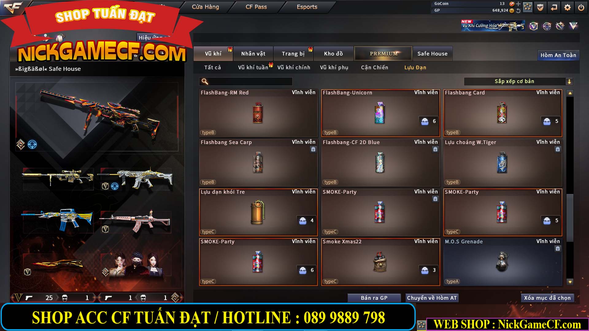 MÃ CF14933 - GIÁ : 5M2 - CHIẾN C4 XỊN XÒ - 27 VIP - VIP6