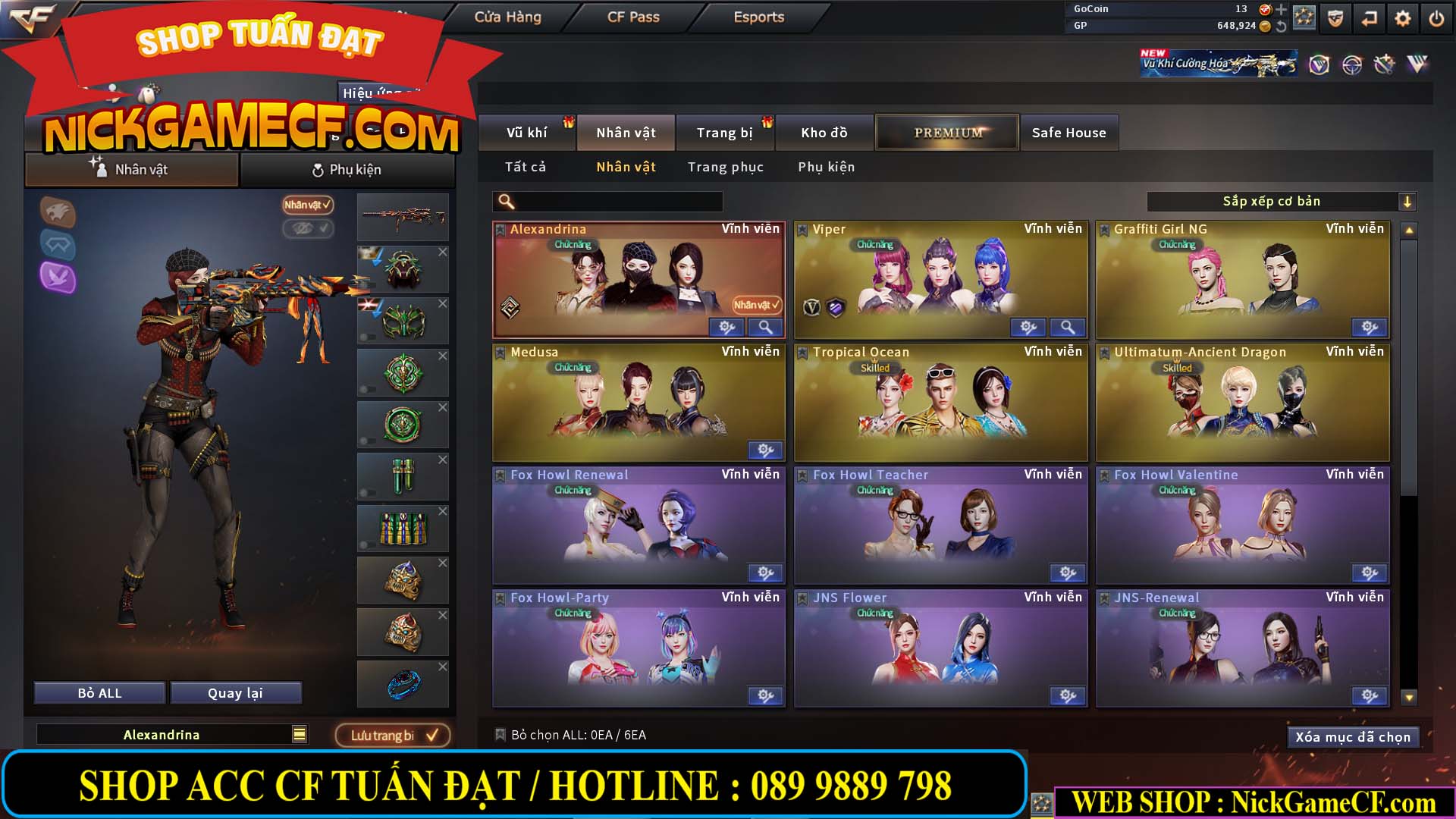 MÃ CF14933 - GIÁ : 5M2 - CHIẾN C4 XỊN XÒ - 27 VIP - VIP6