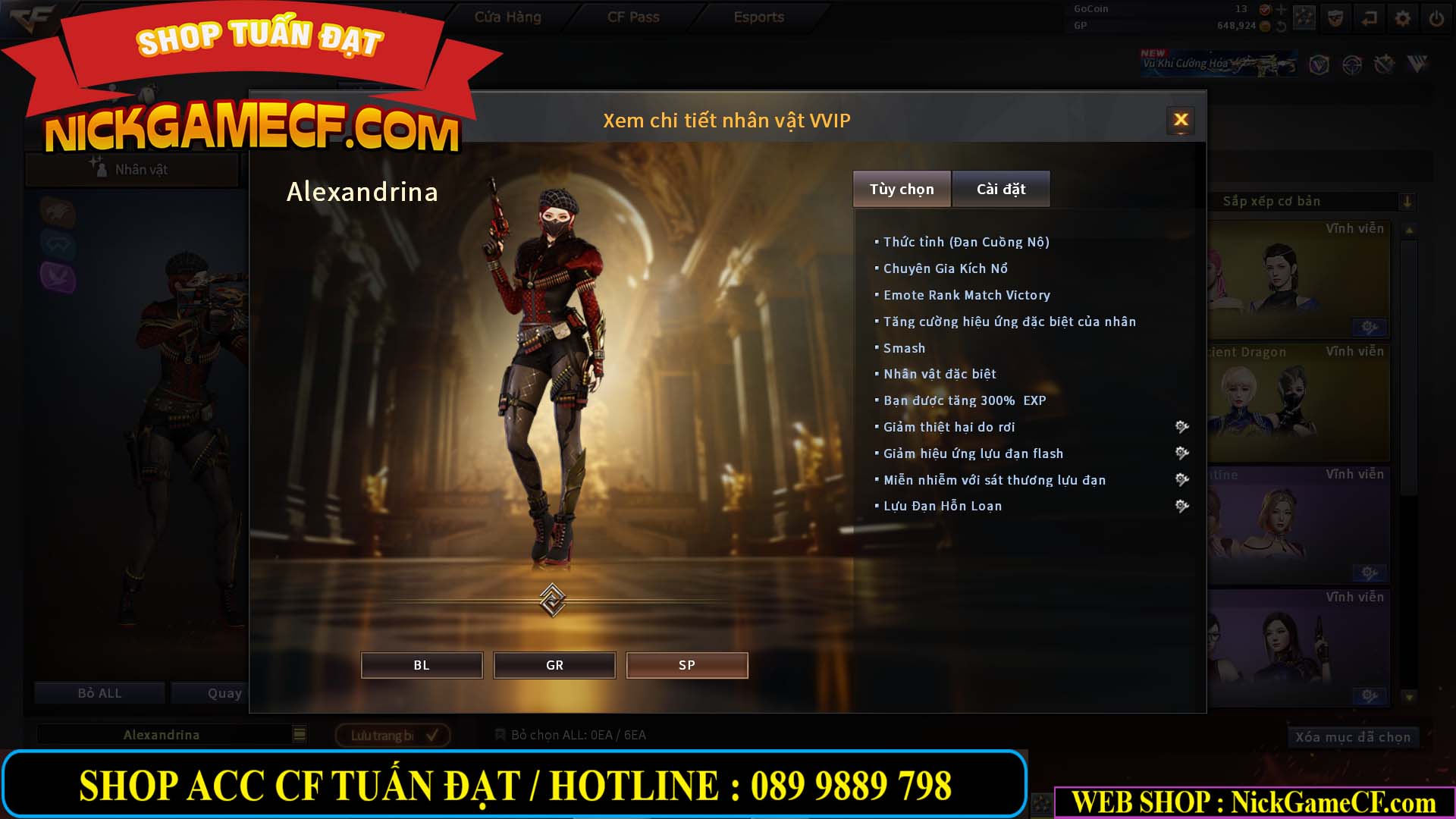 MÃ CF14933 - GIÁ : 5M2 - CHIẾN C4 XỊN XÒ - 27 VIP - VIP6