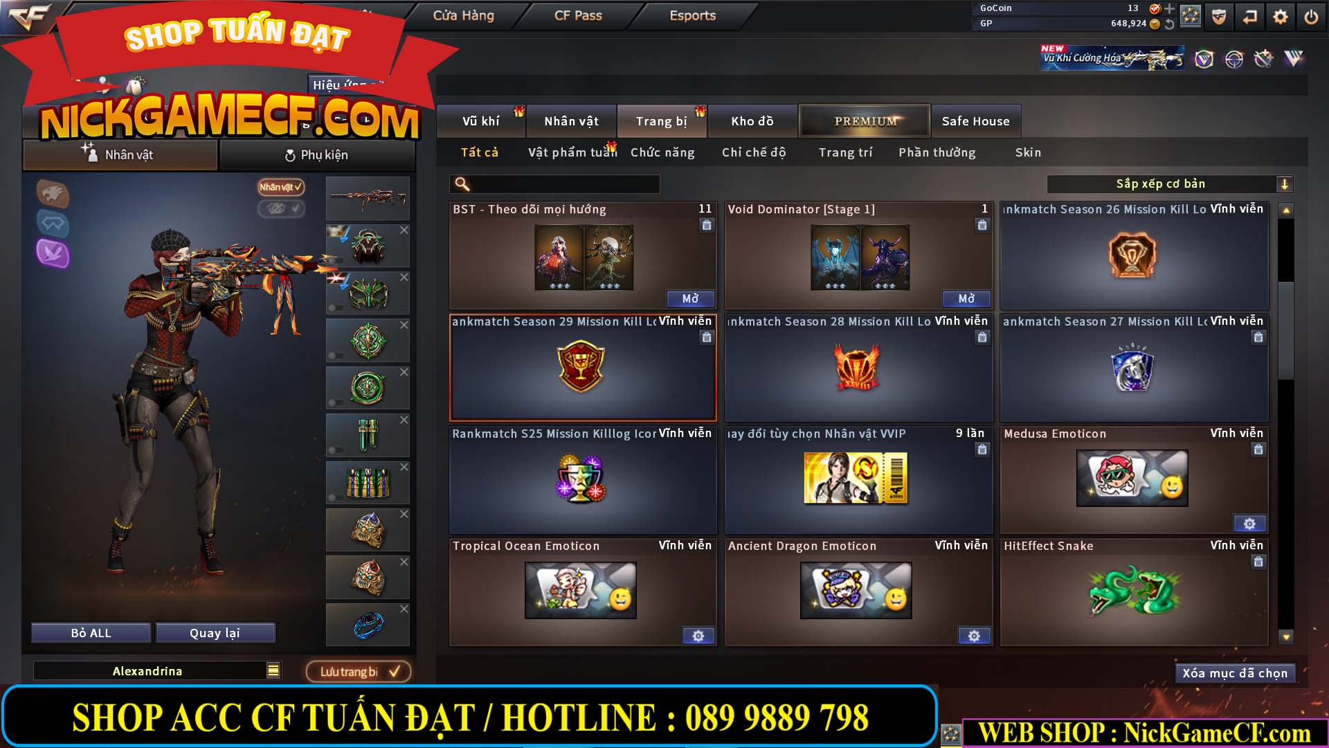 MÃ CF14933 - GIÁ : 5M2 - CHIẾN C4 XỊN XÒ - 27 VIP - VIP6