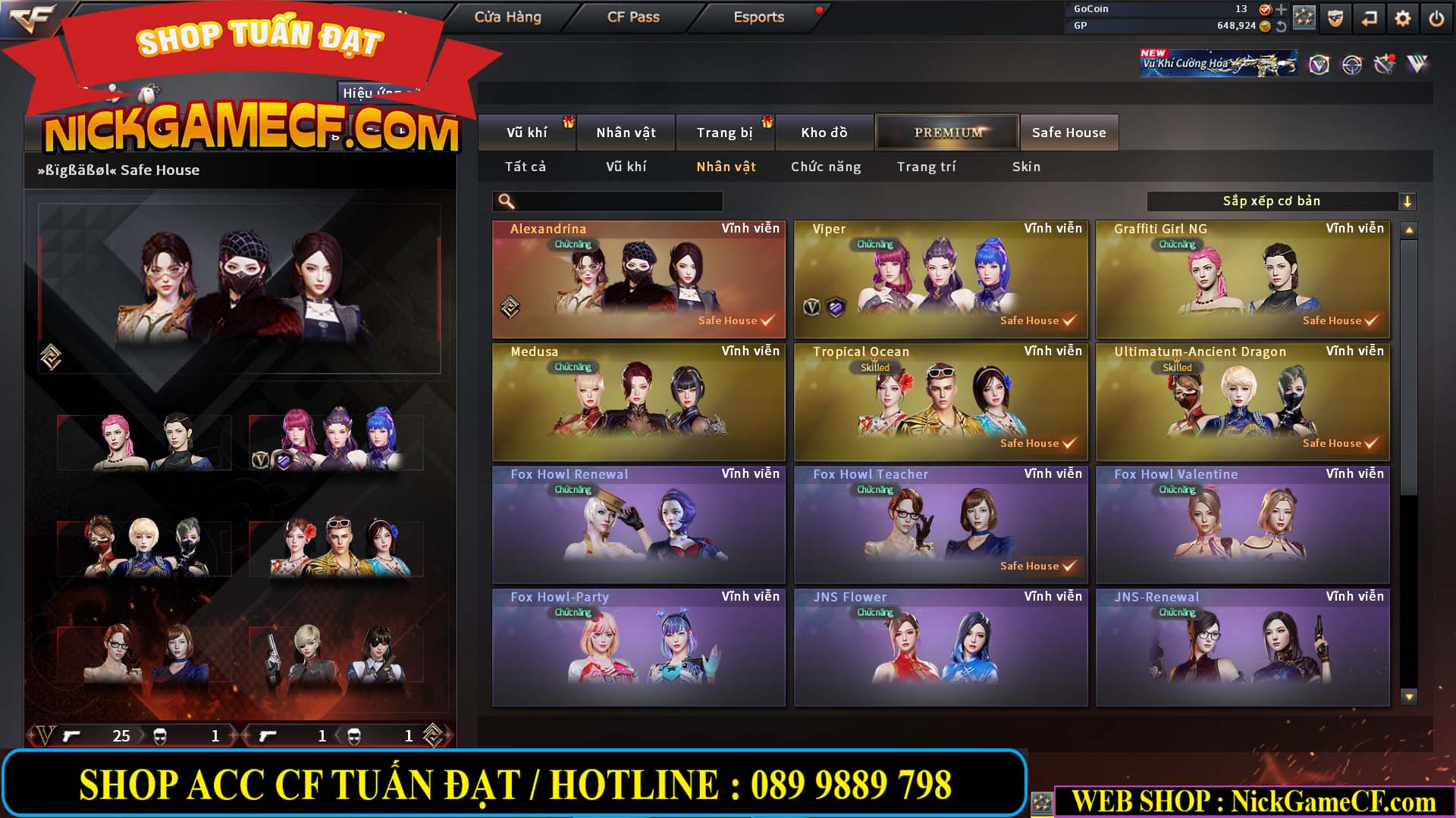 MÃ CF14933 - GIÁ : 5M2 - CHIẾN C4 XỊN XÒ - 27 VIP - VIP6