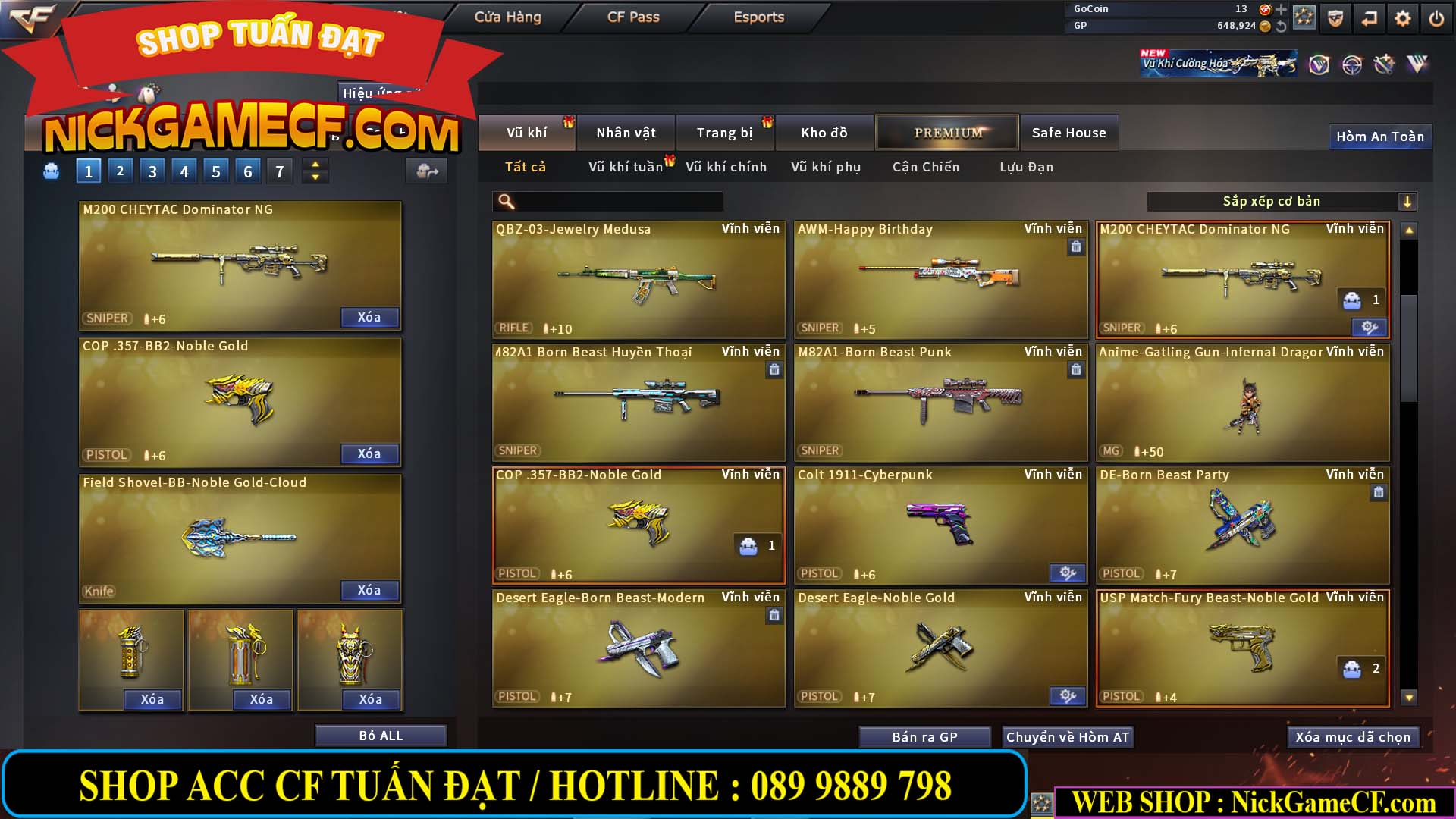 MÃ CF14933 - GIÁ : 5M2 - CHIẾN C4 XỊN XÒ - 27 VIP - VIP6