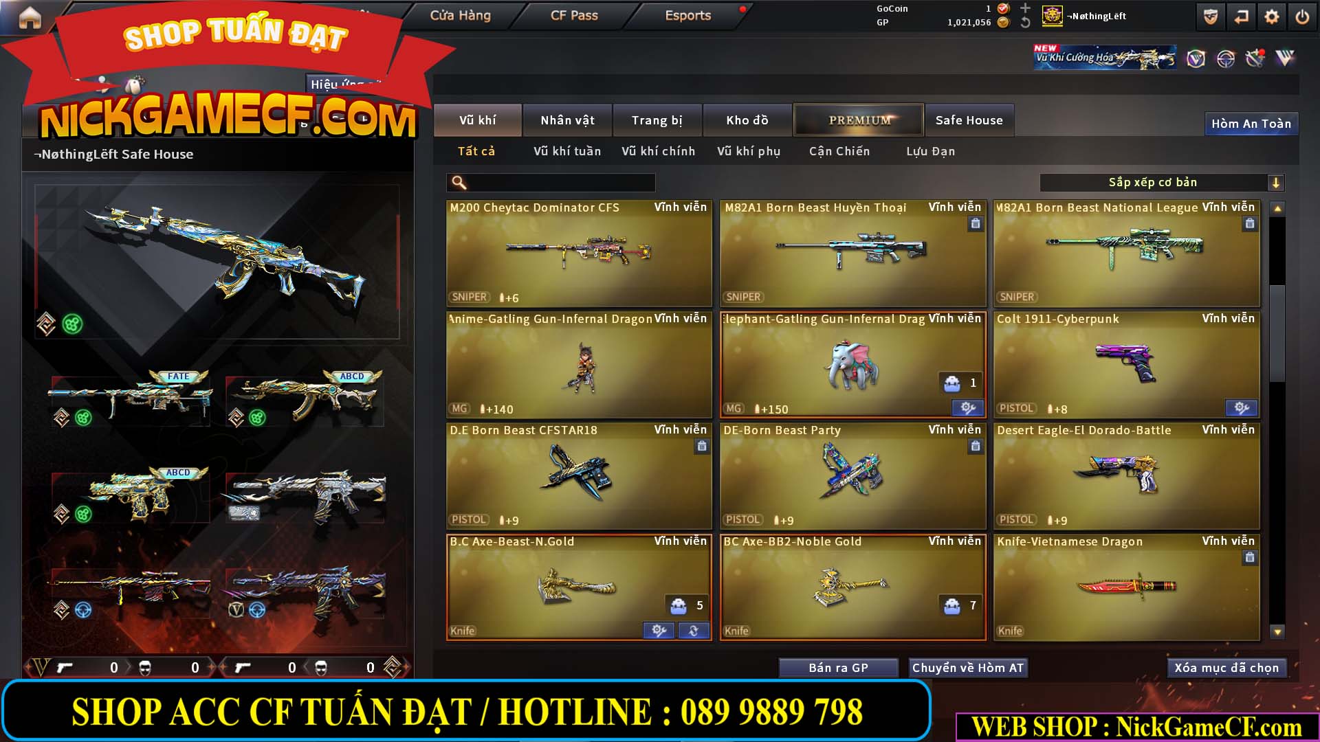 MÃ CF14939 - GIÁ : 15999K - ĐỈNH CHÓP FULL OPTIONS - VIP7