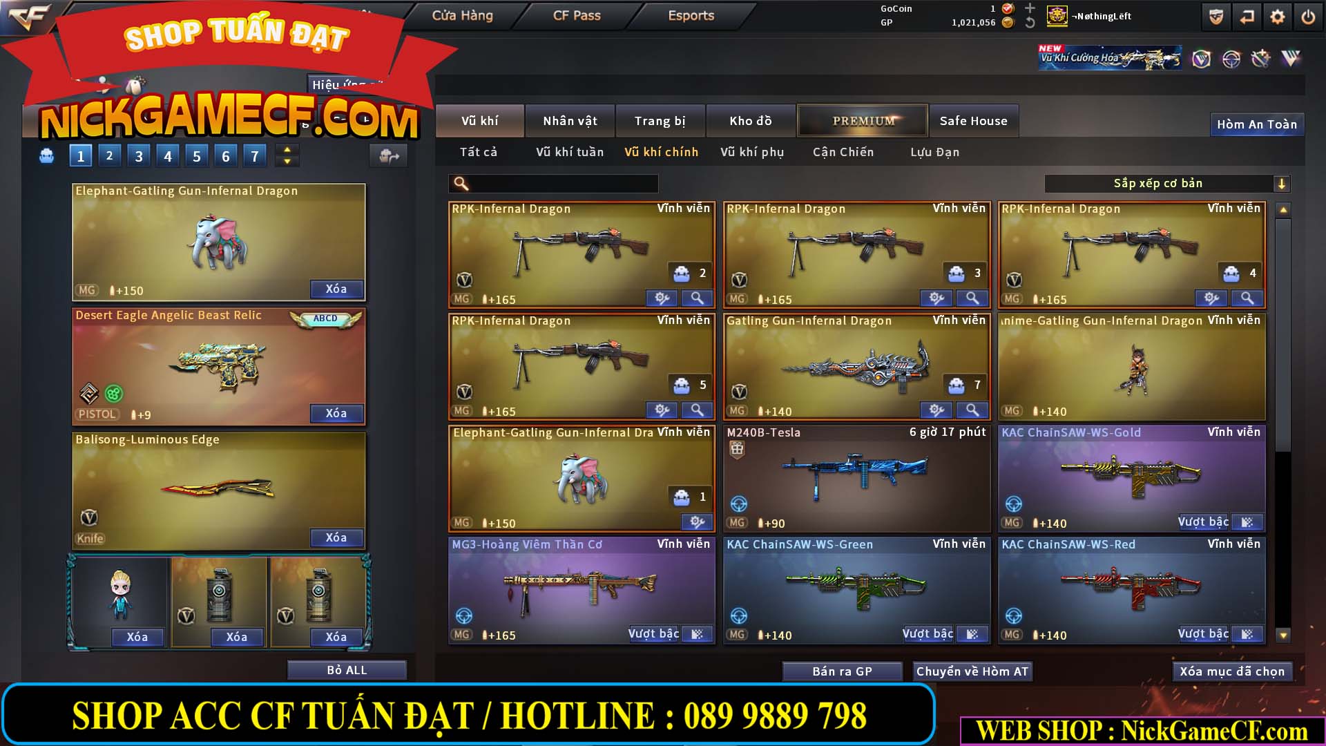 MÃ CF14939 - GIÁ : 15999K - ĐỈNH CHÓP FULL OPTIONS - VIP7