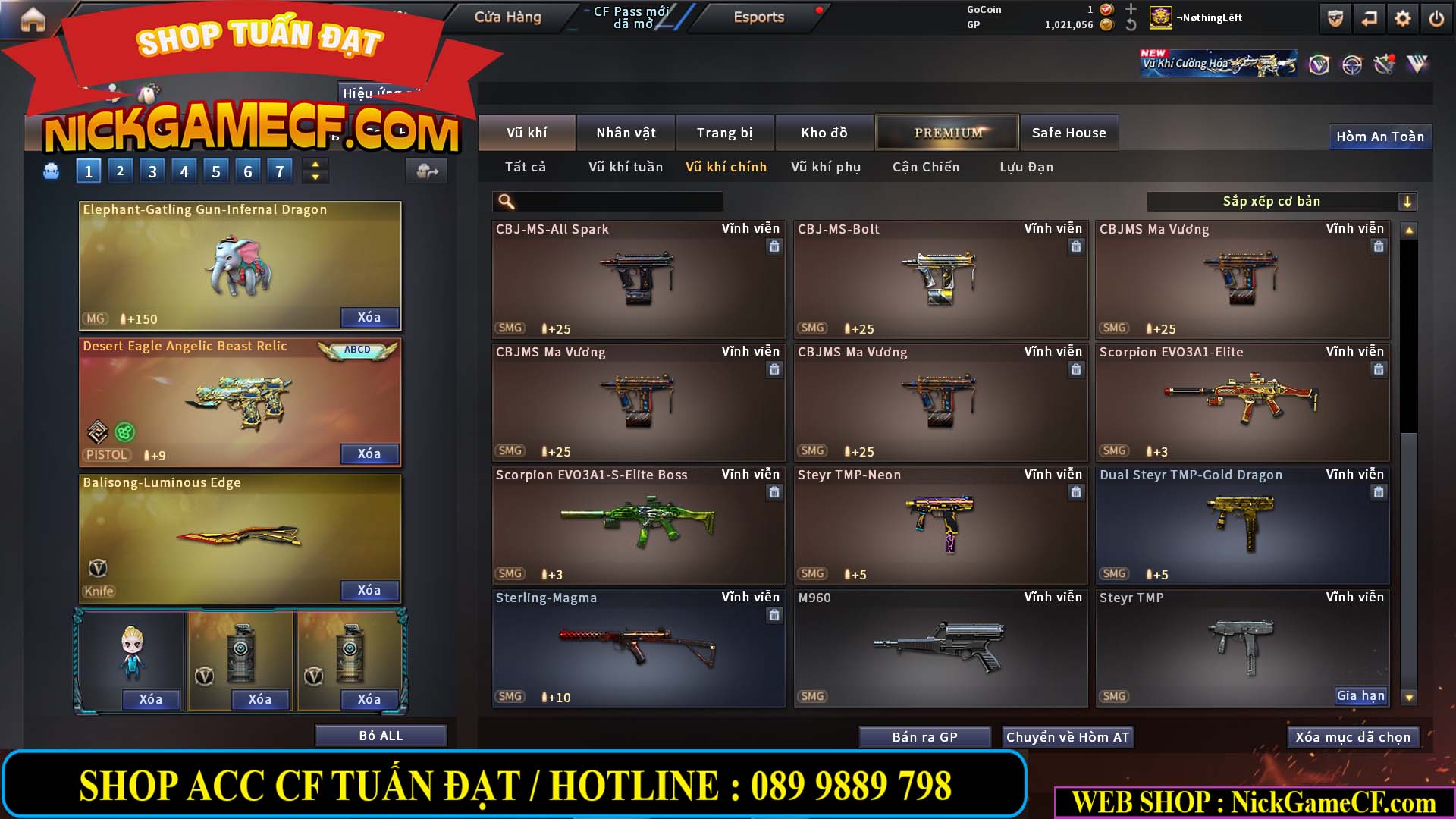 MÃ CF14939 - GIÁ : 15999K - ĐỈNH CHÓP FULL OPTIONS - VIP7