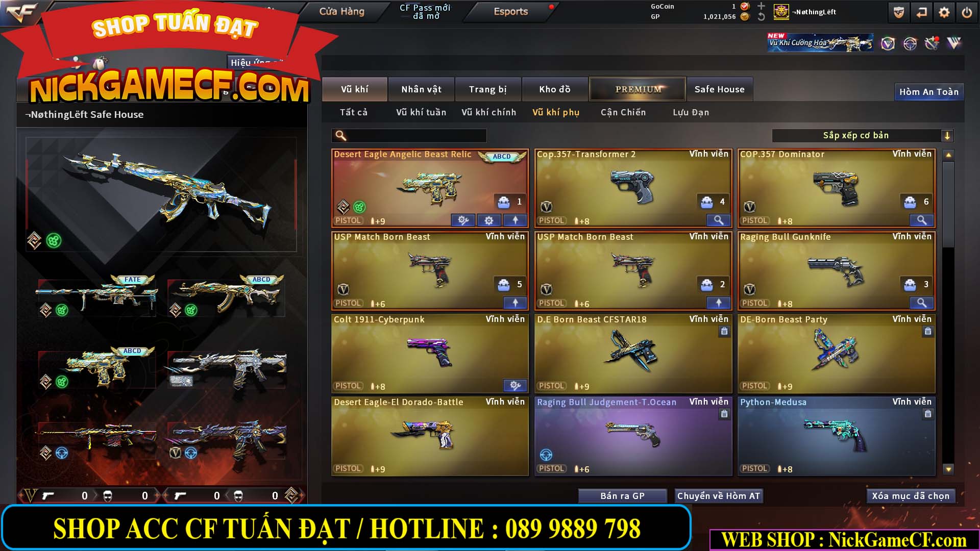 MÃ CF14939 - GIÁ : 15999K - ĐỈNH CHÓP FULL OPTIONS - VIP7