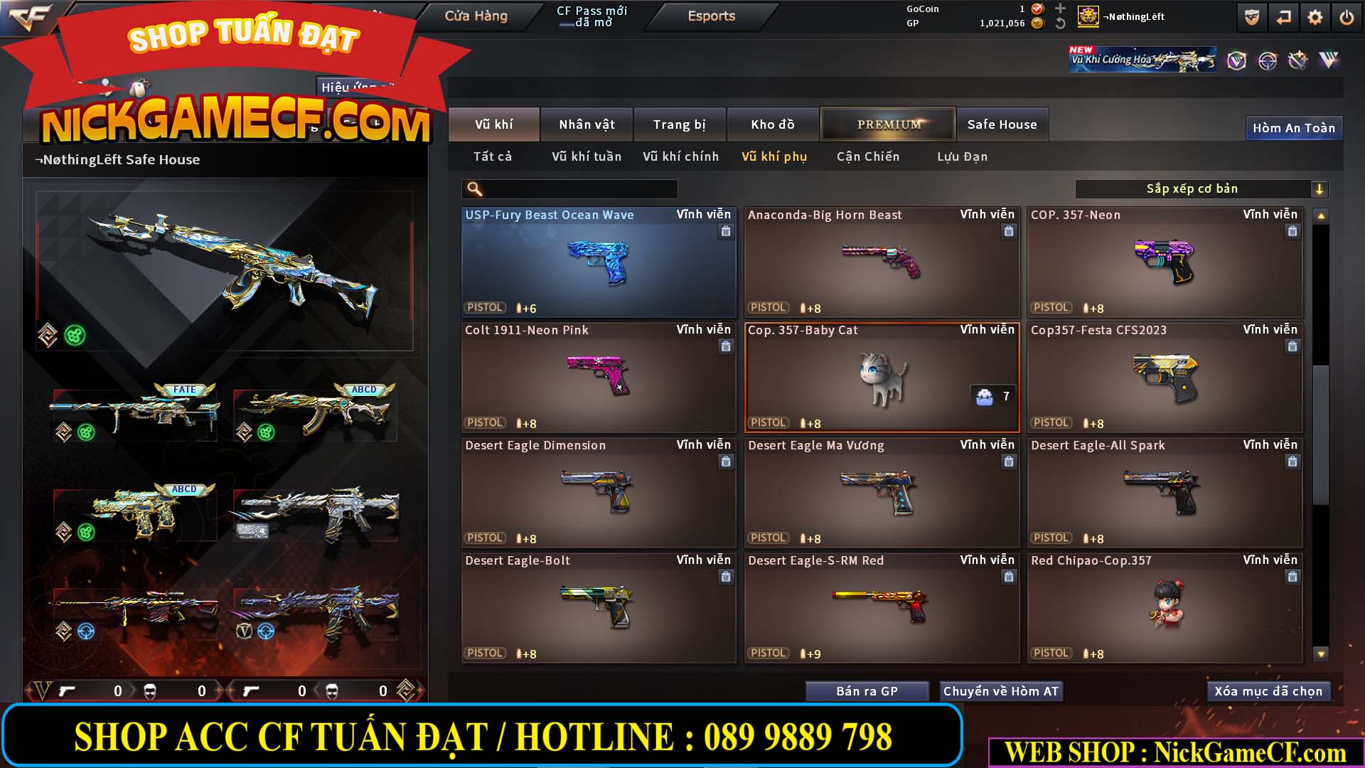 MÃ CF14939 - GIÁ : 15999K - ĐỈNH CHÓP FULL OPTIONS - VIP7