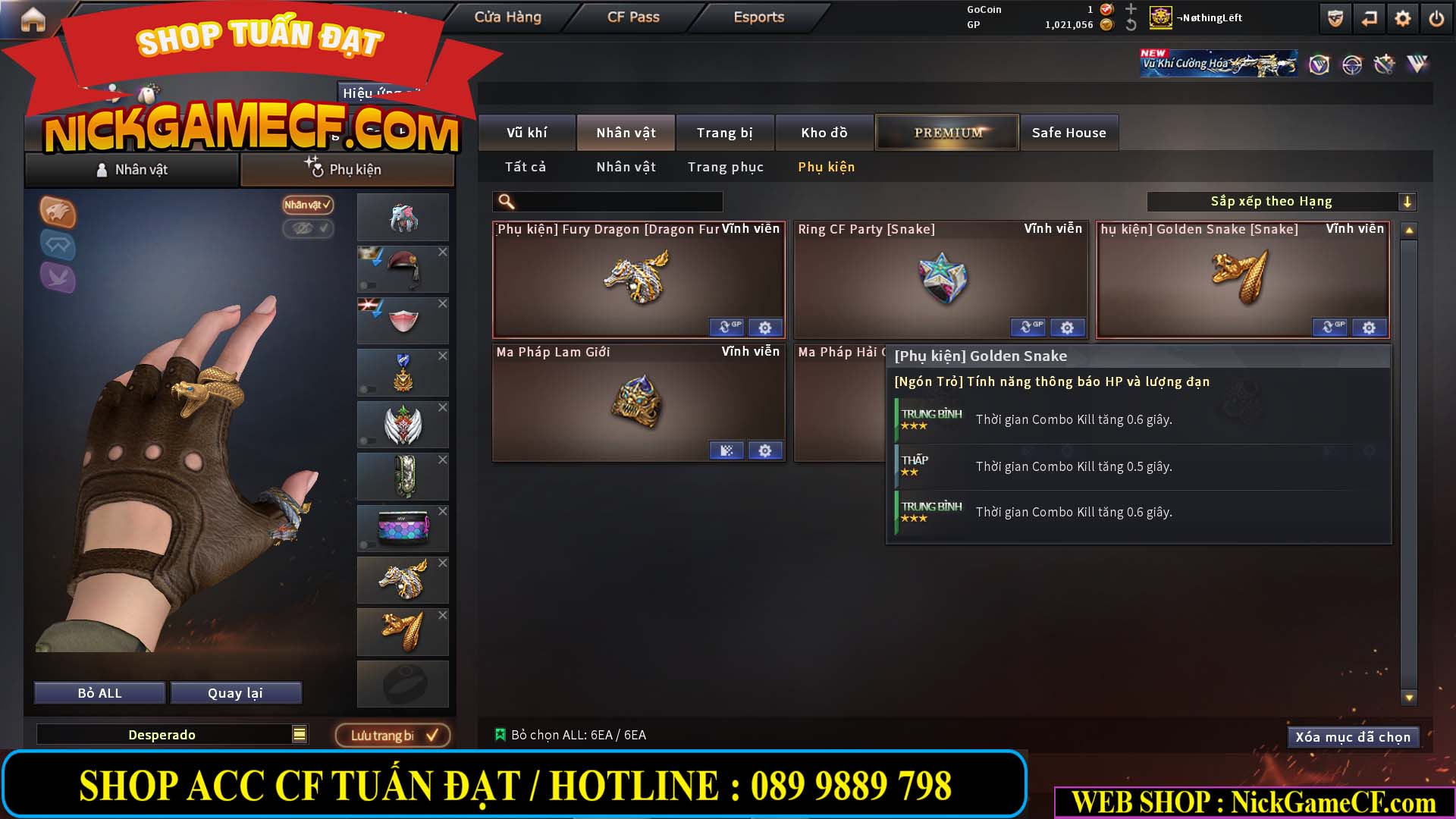 MÃ CF14939 - GIÁ : 15999K - ĐỈNH CHÓP FULL OPTIONS - VIP7