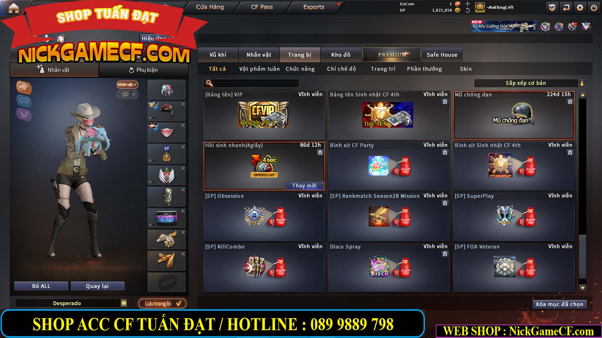 MÃ CF14939 - GIÁ : 15999K - ĐỈNH CHÓP FULL OPTIONS - VIP7