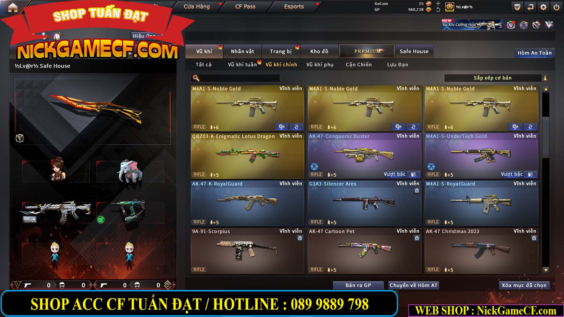 MÃ CF14940 - GIÁ : 8888K - CHIẾN FULL ZOM XINH - VIP6