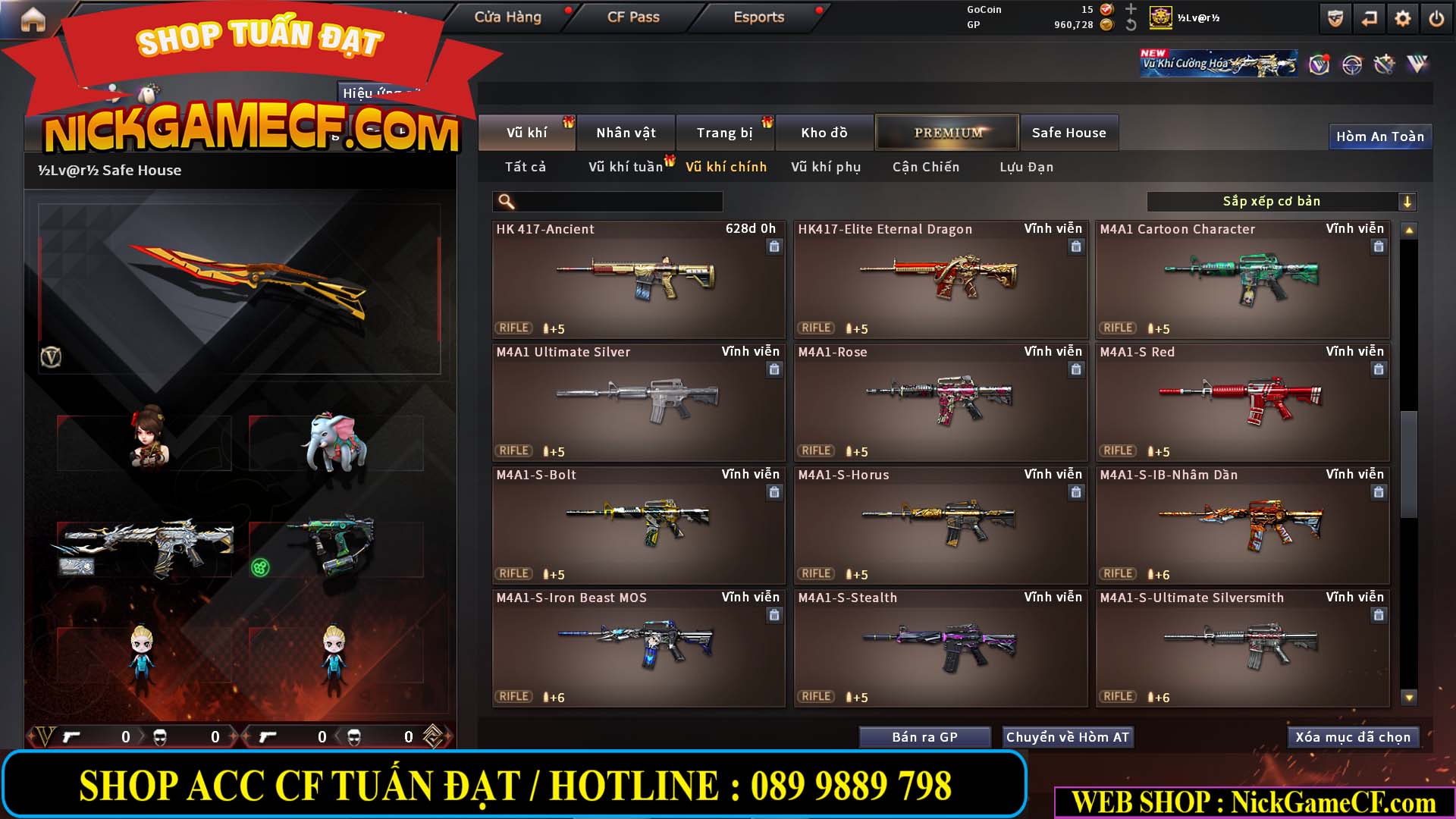 MÃ CF14940 - GIÁ : 8888K - CHIẾN FULL ZOM XINH - VIP6