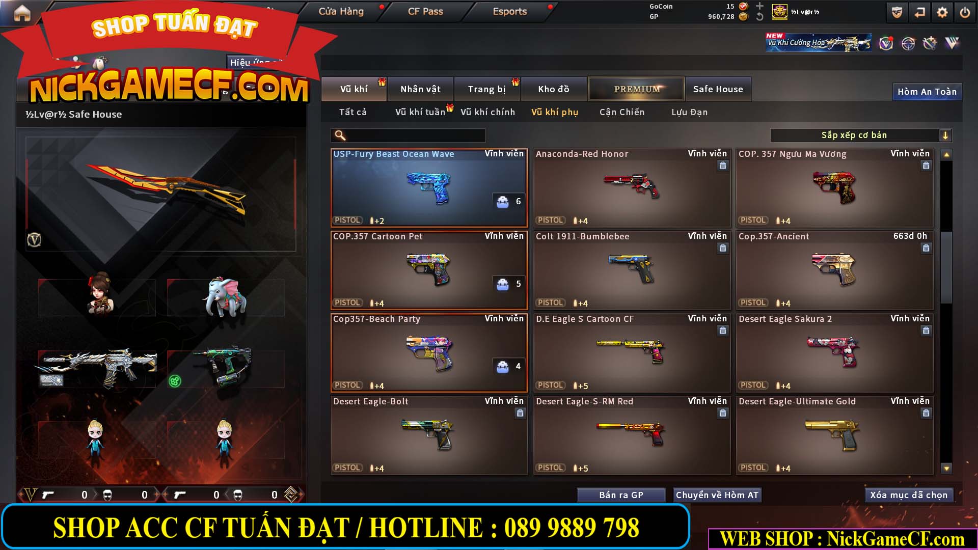 MÃ CF14940 - GIÁ : 8888K - CHIẾN FULL ZOM XINH - VIP6