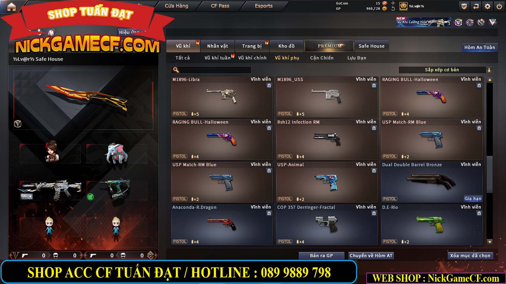 MÃ CF14940 - GIÁ : 8888K - CHIẾN FULL ZOM XINH - VIP6