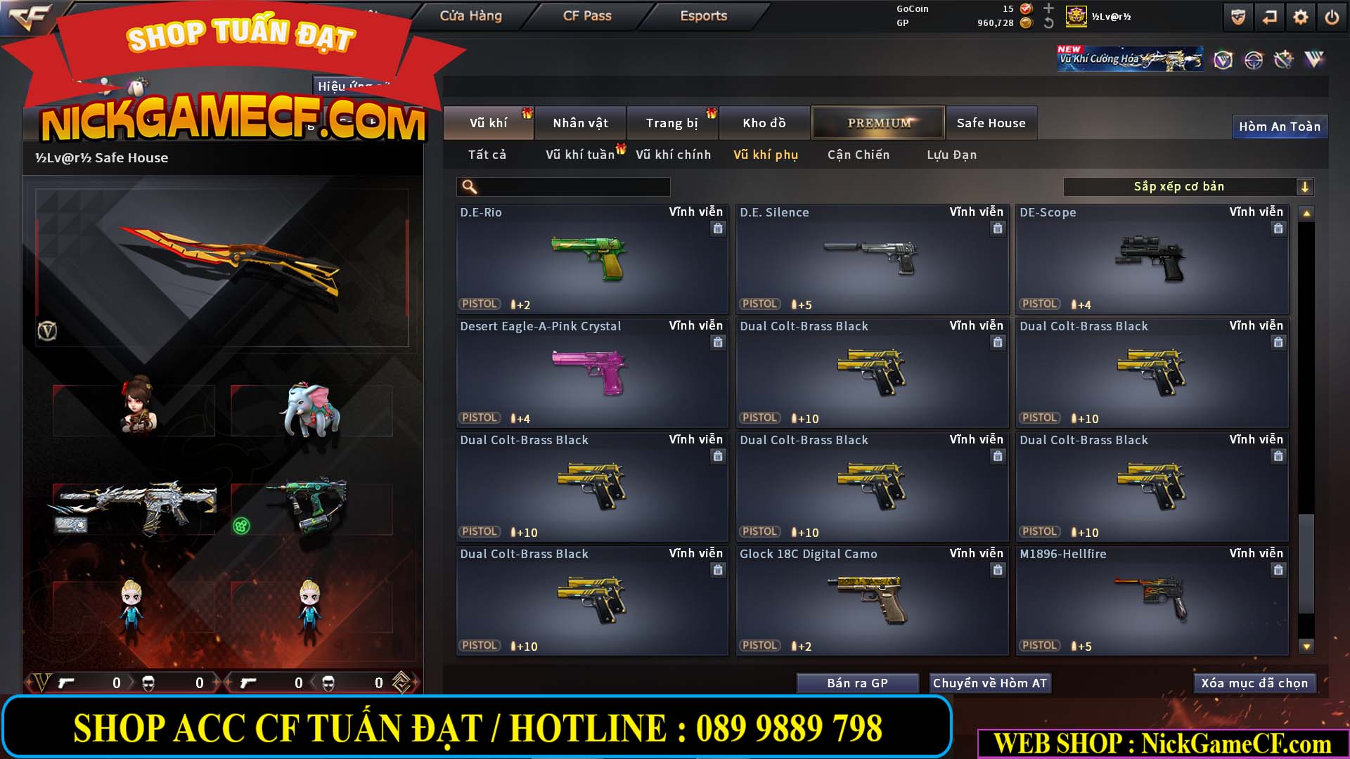 MÃ CF14940 - GIÁ : 8888K - CHIẾN FULL ZOM XINH - VIP6