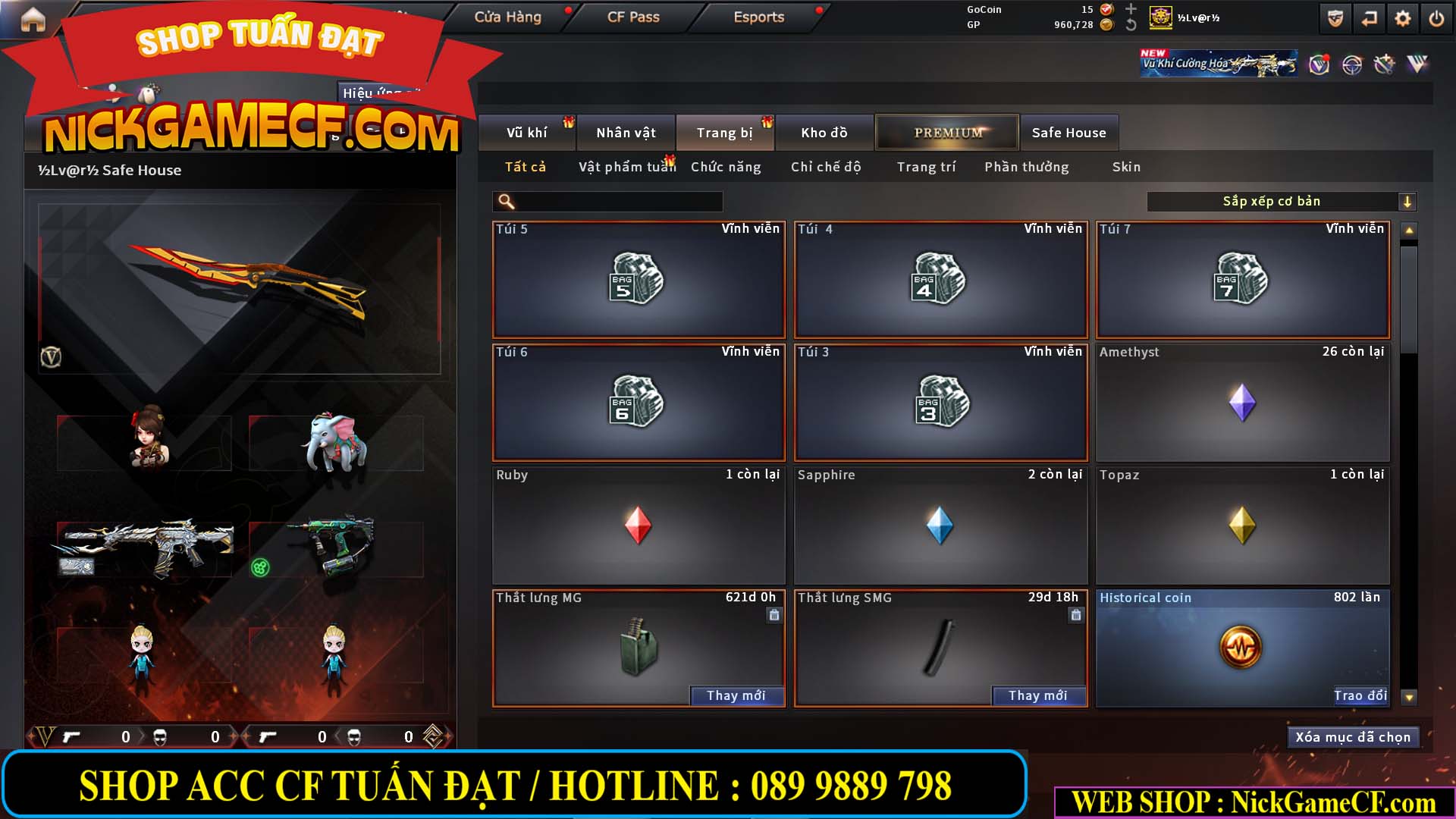 MÃ CF14940 - GIÁ : 8888K - CHIẾN FULL ZOM XINH - VIP6