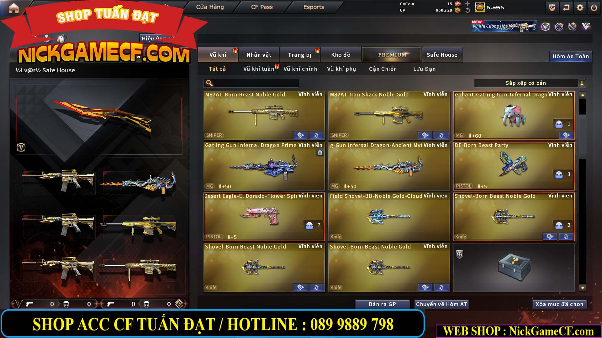 MÃ CF14940 - GIÁ : 8888K - CHIẾN FULL ZOM XINH - VIP6