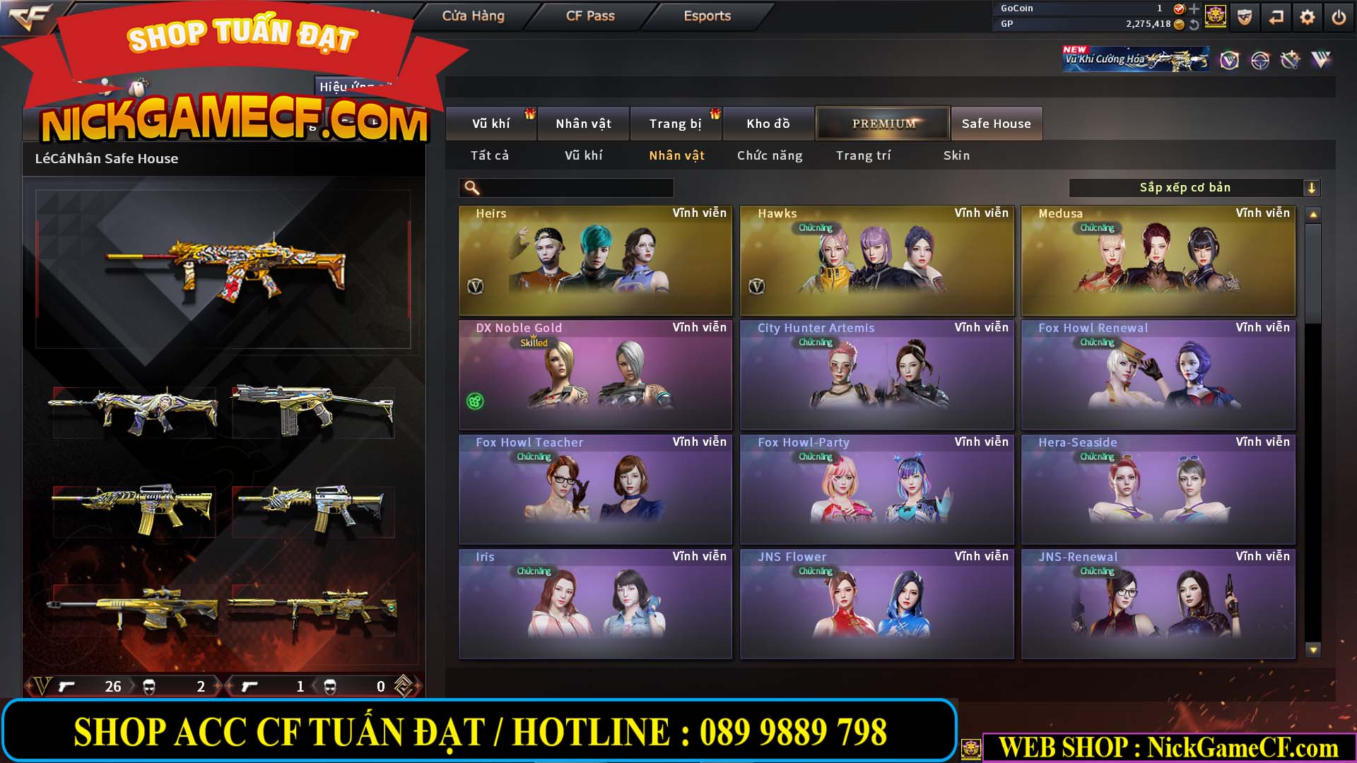 MÃ CF14941 - GIÁ : 4250K - CHIẾN C4 ĐẸP - 29 VIP - VIP5