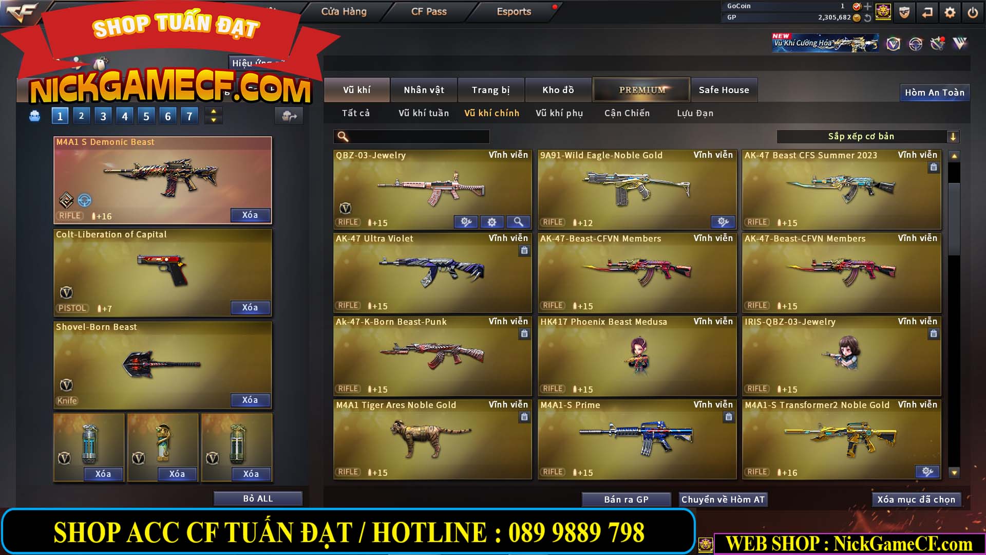 MÃ CF14941 - GIÁ : 4250K - CHIẾN C4 ĐẸP - 29 VIP - VIP5