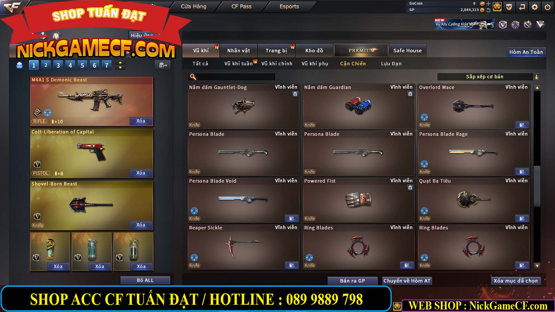 MÃ CF14941 - GIÁ : 4250K - CHIẾN C4 ĐẸP - 29 VIP - VIP5