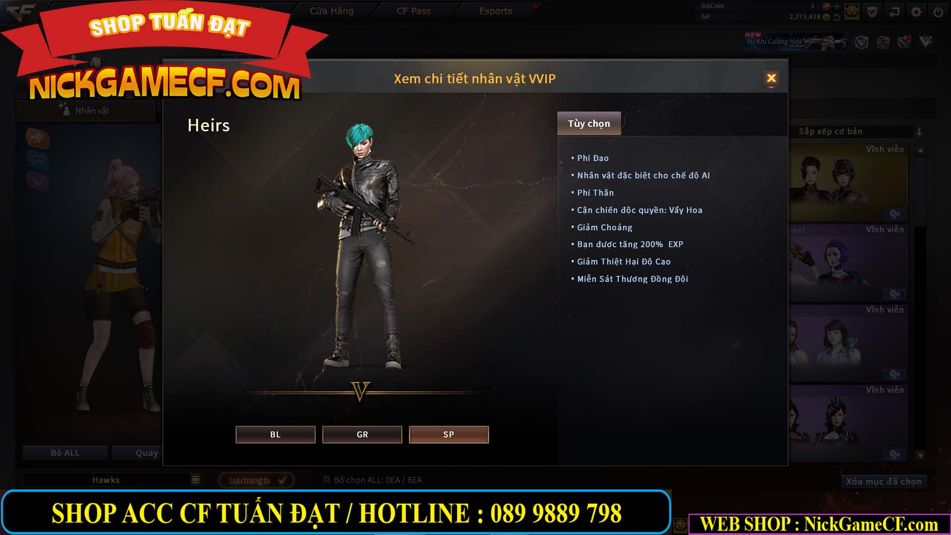 MÃ CF14941 - GIÁ : 4250K - CHIẾN C4 ĐẸP - 29 VIP - VIP5