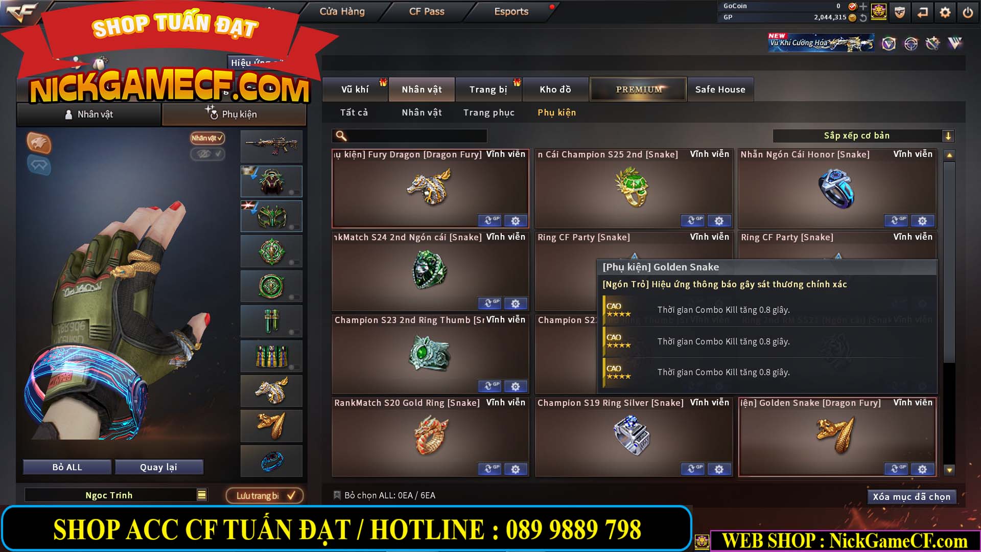 MÃ CF14941 - GIÁ : 4250K - CHIẾN C4 ĐẸP - 29 VIP - VIP5