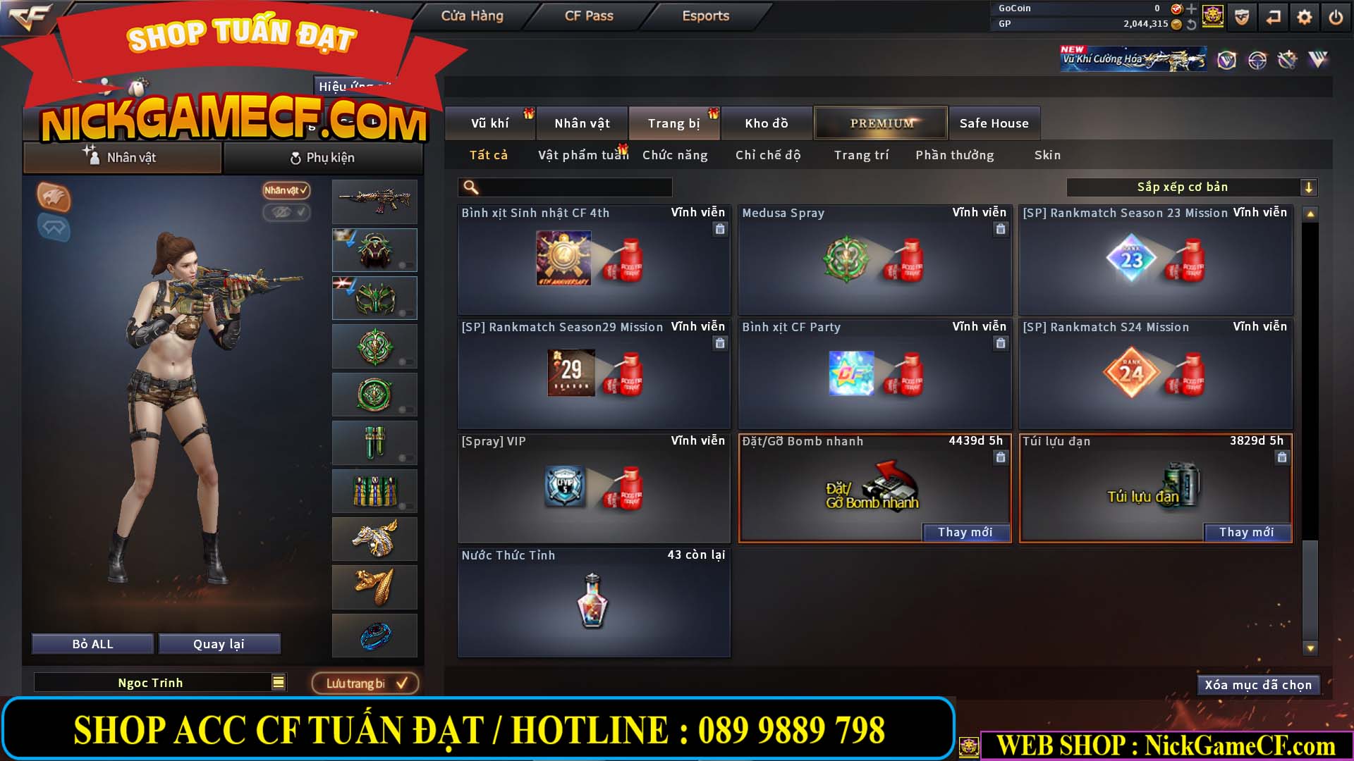 MÃ CF14941 - GIÁ : 4250K - CHIẾN C4 ĐẸP - 29 VIP - VIP5