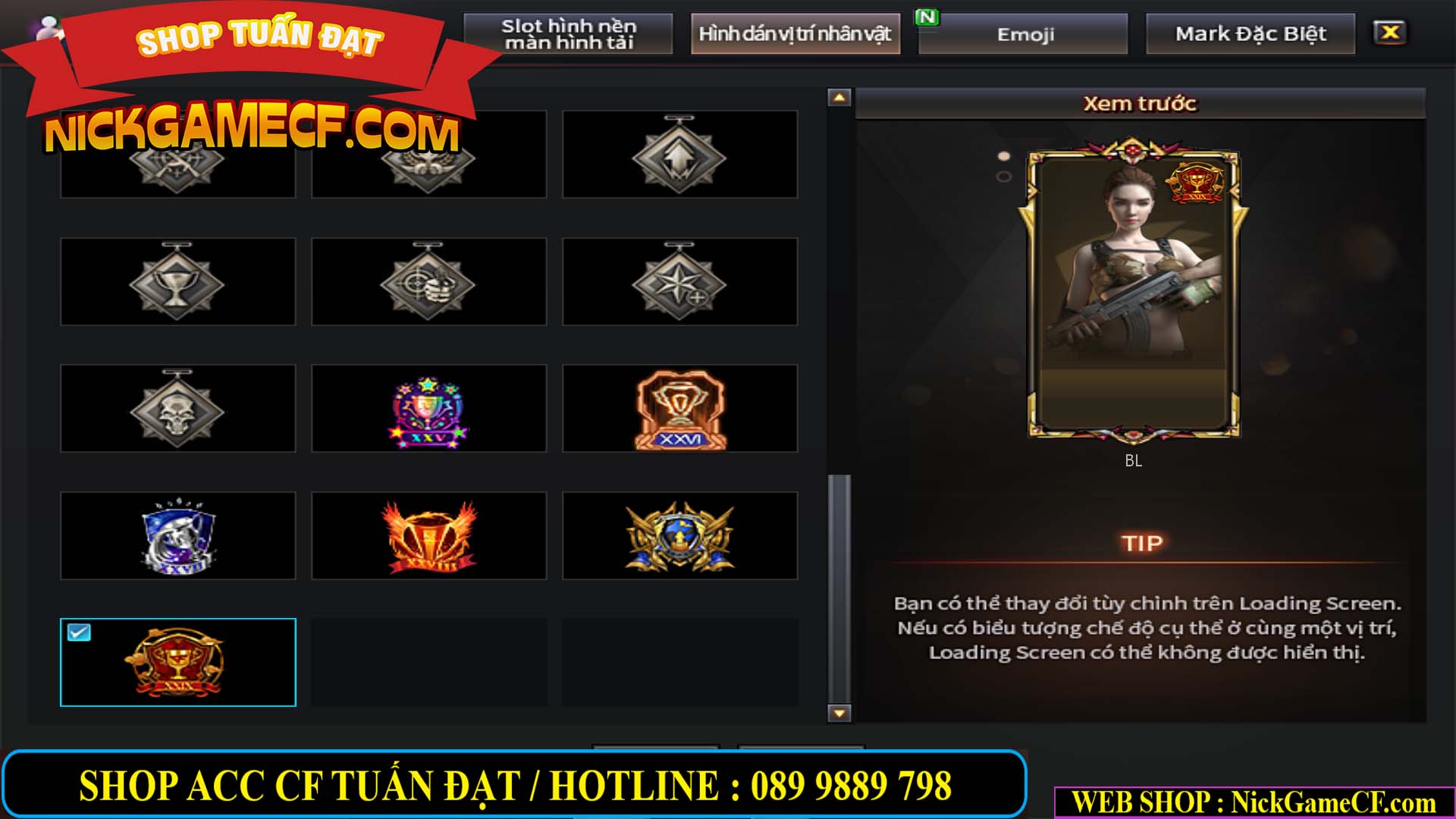 MÃ CF14941 - GIÁ : 4250K - CHIẾN C4 ĐẸP - 29 VIP - VIP5