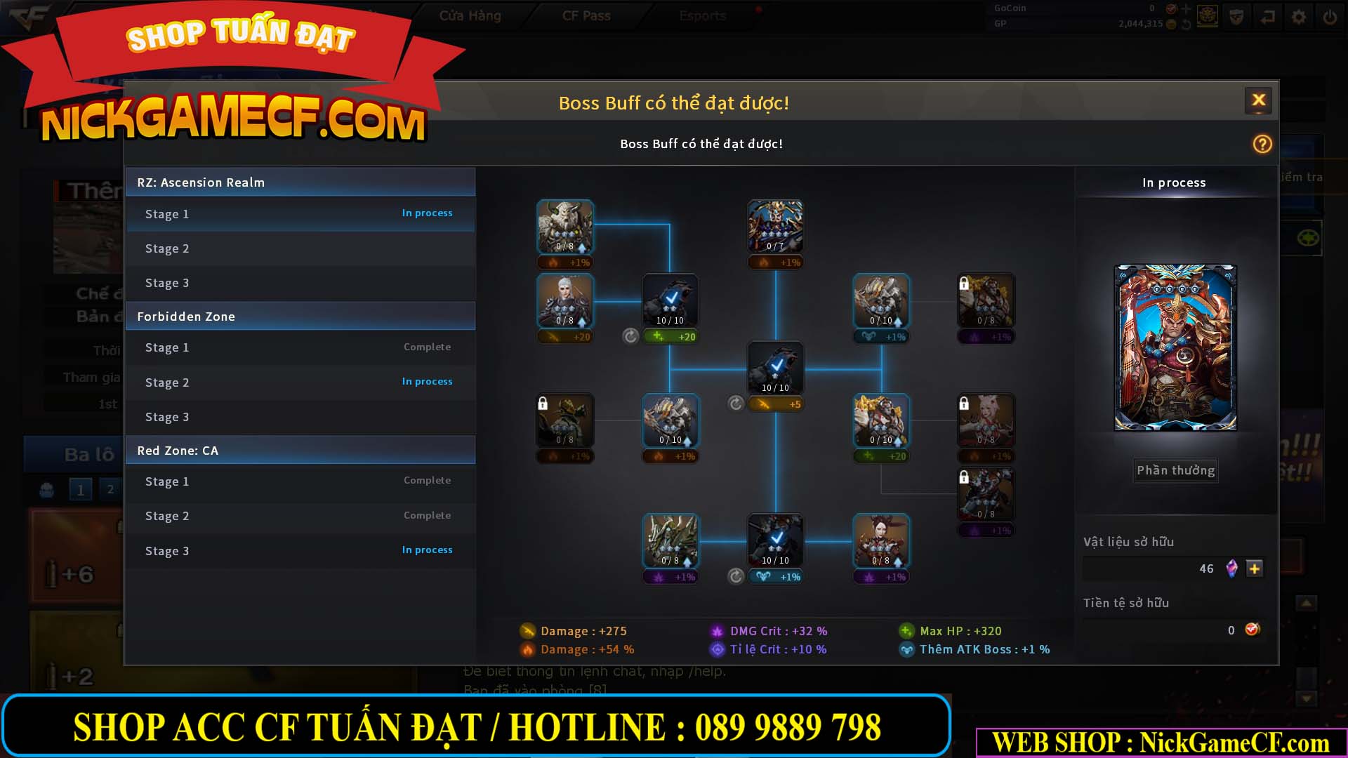 MÃ CF14941 - GIÁ : 4250K - CHIẾN C4 ĐẸP - 29 VIP - VIP5