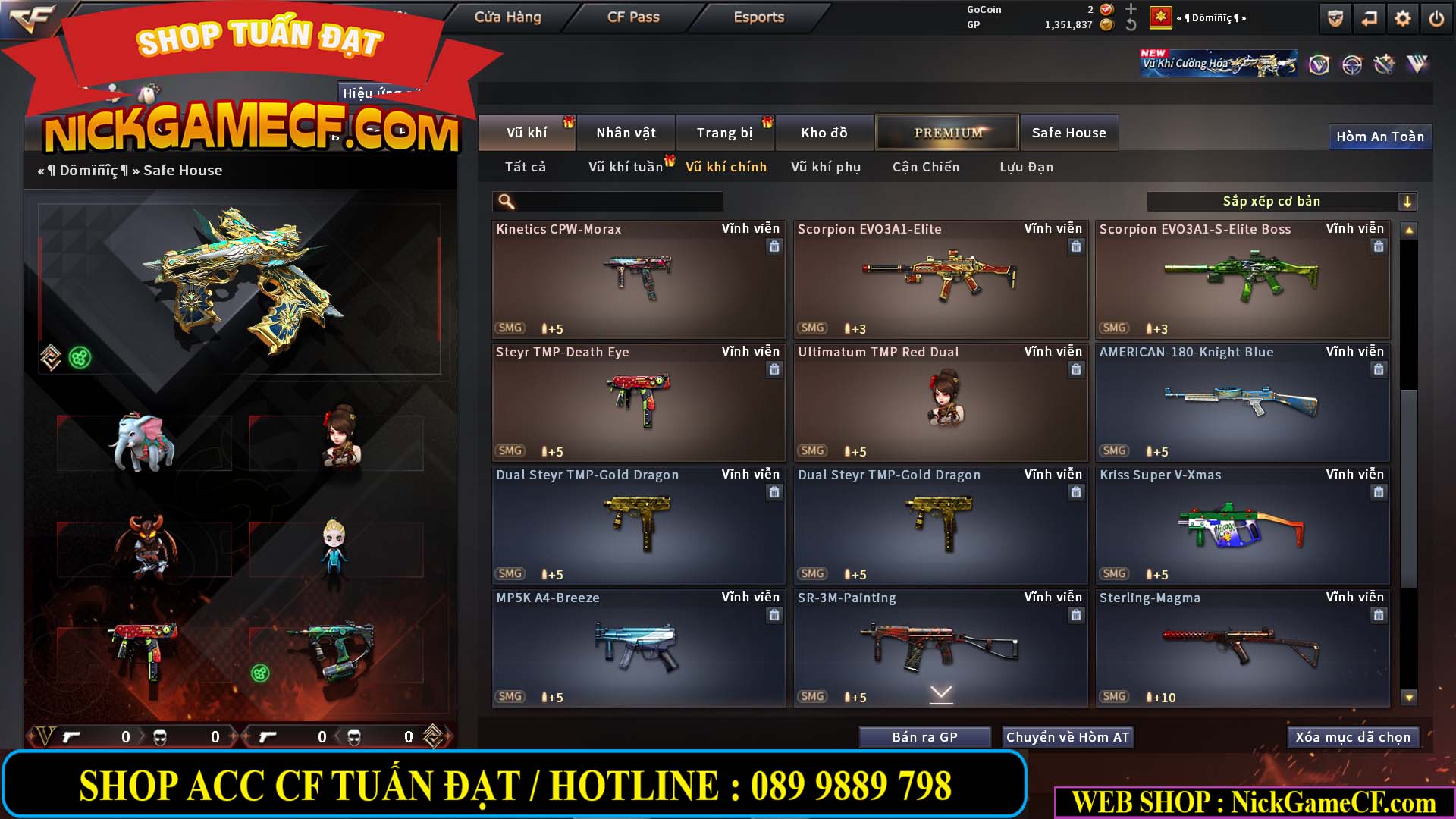 MÃ CF14942 - GIÁ : 8888K - CHIẾN FULL ZOM XỊN XÒ - VIP6