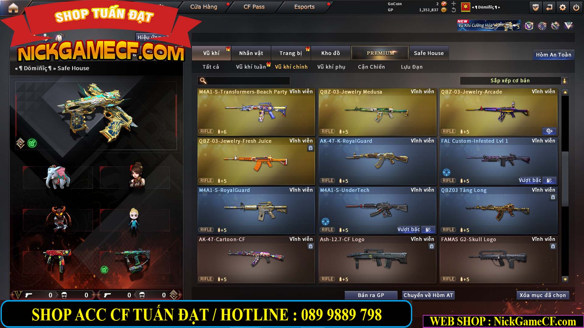 MÃ CF14942 - GIÁ : 8888K - CHIẾN FULL ZOM XỊN XÒ - VIP6