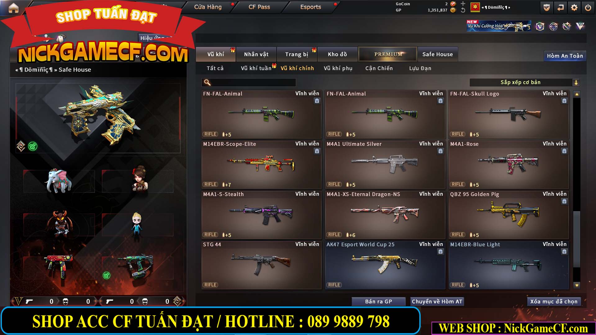 MÃ CF14942 - GIÁ : 8888K - CHIẾN FULL ZOM XỊN XÒ - VIP6