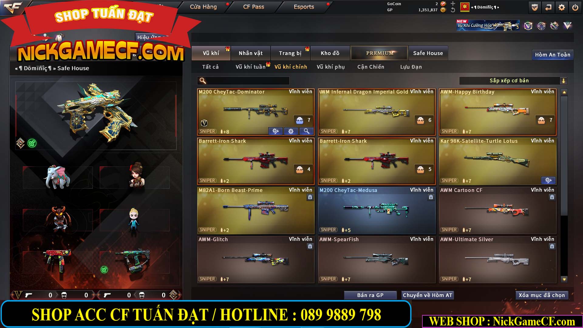 MÃ CF14942 - GIÁ : 8888K - CHIẾN FULL ZOM XỊN XÒ - VIP6