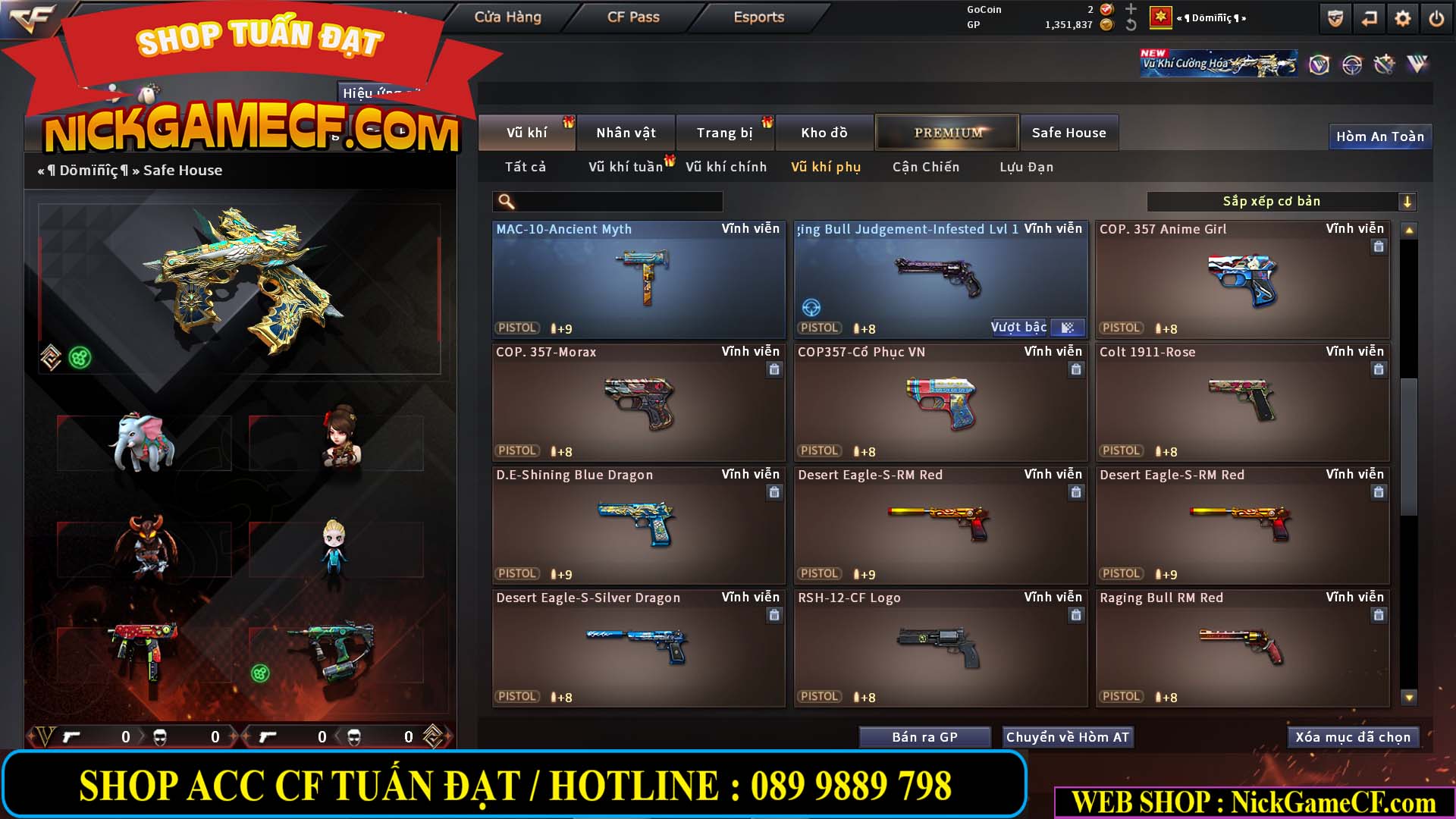 MÃ CF14942 - GIÁ : 8888K - CHIẾN FULL ZOM XỊN XÒ - VIP6