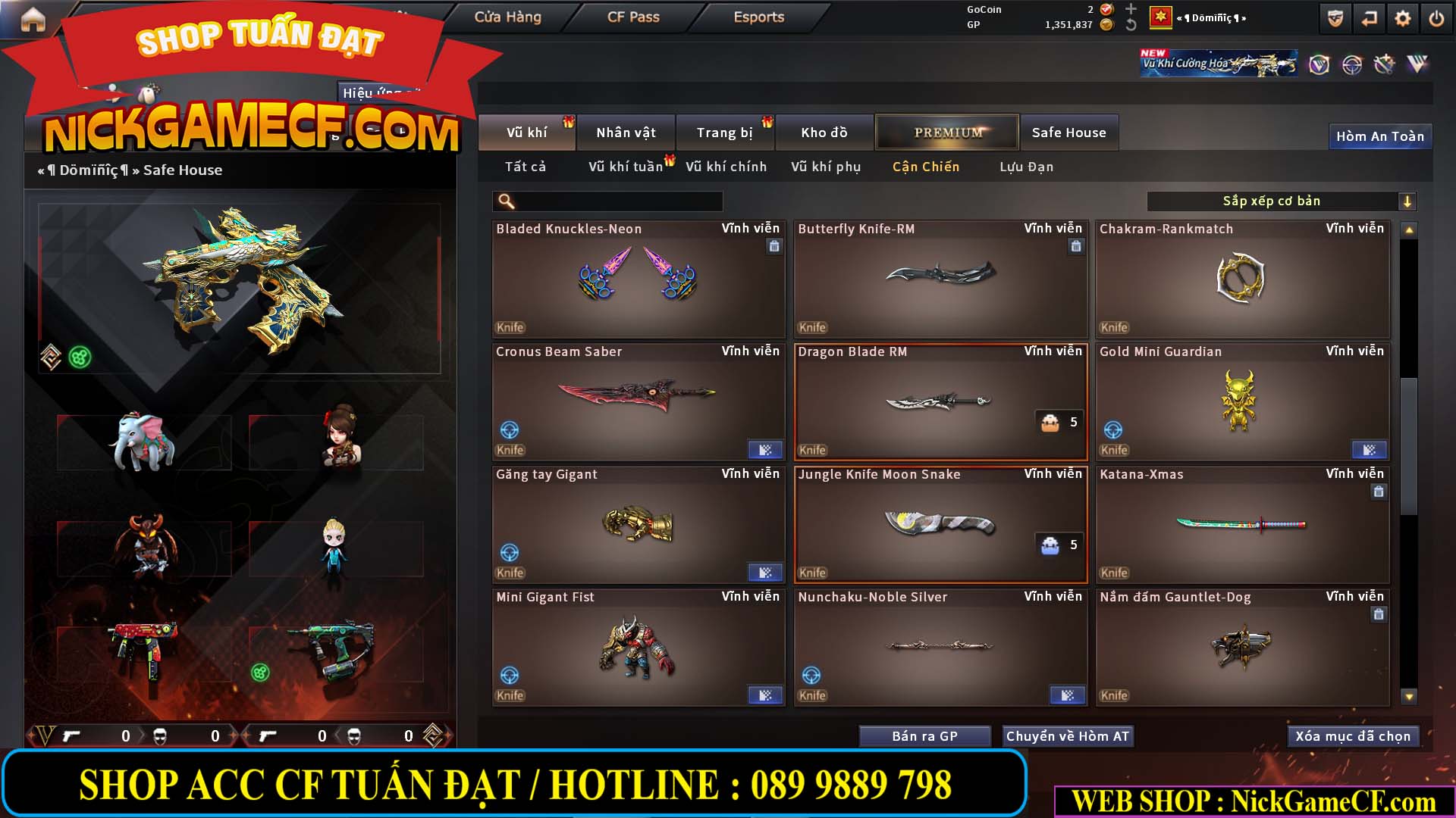 MÃ CF14942 - GIÁ : 8888K - CHIẾN FULL ZOM XỊN XÒ - VIP6