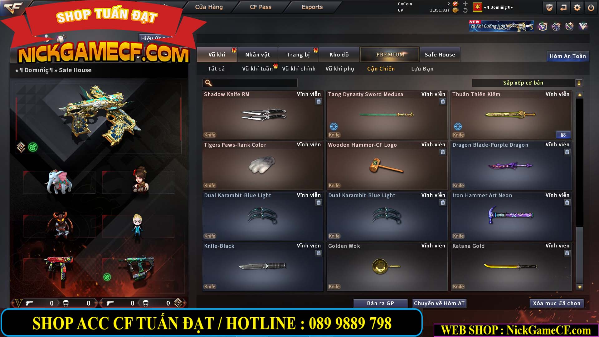 MÃ CF14942 - GIÁ : 8888K - CHIẾN FULL ZOM XỊN XÒ - VIP6