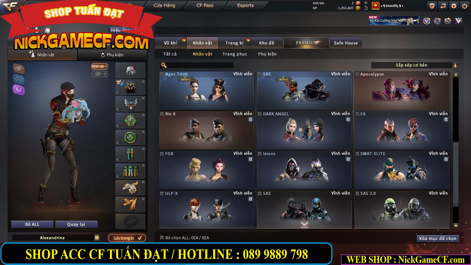 MÃ CF14942 - GIÁ : 8888K - CHIẾN FULL ZOM XỊN XÒ - VIP6