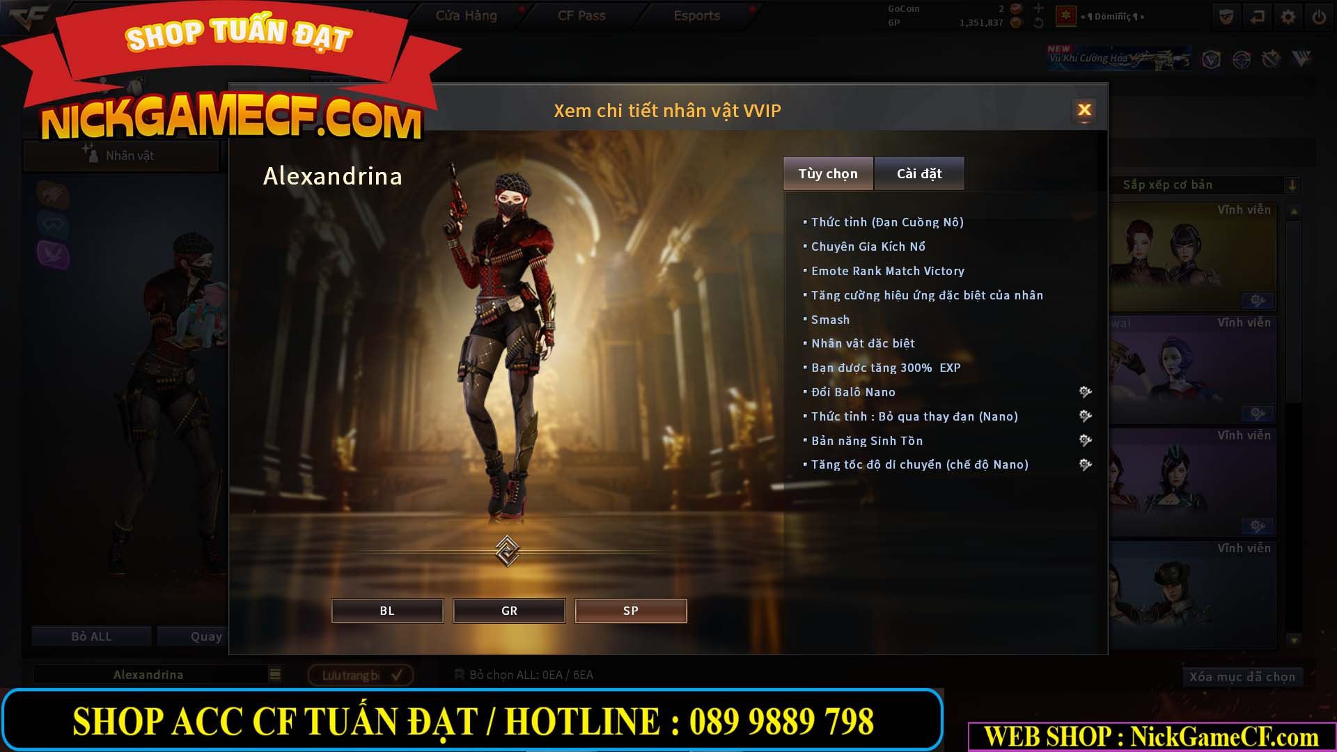 MÃ CF14942 - GIÁ : 8888K - CHIẾN FULL ZOM XỊN XÒ - VIP6