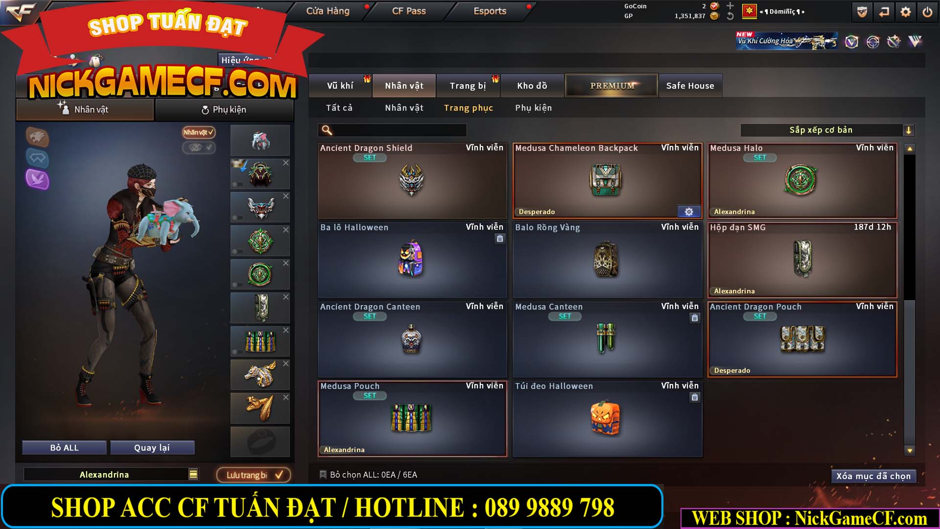 MÃ CF14942 - GIÁ : 8888K - CHIẾN FULL ZOM XỊN XÒ - VIP6