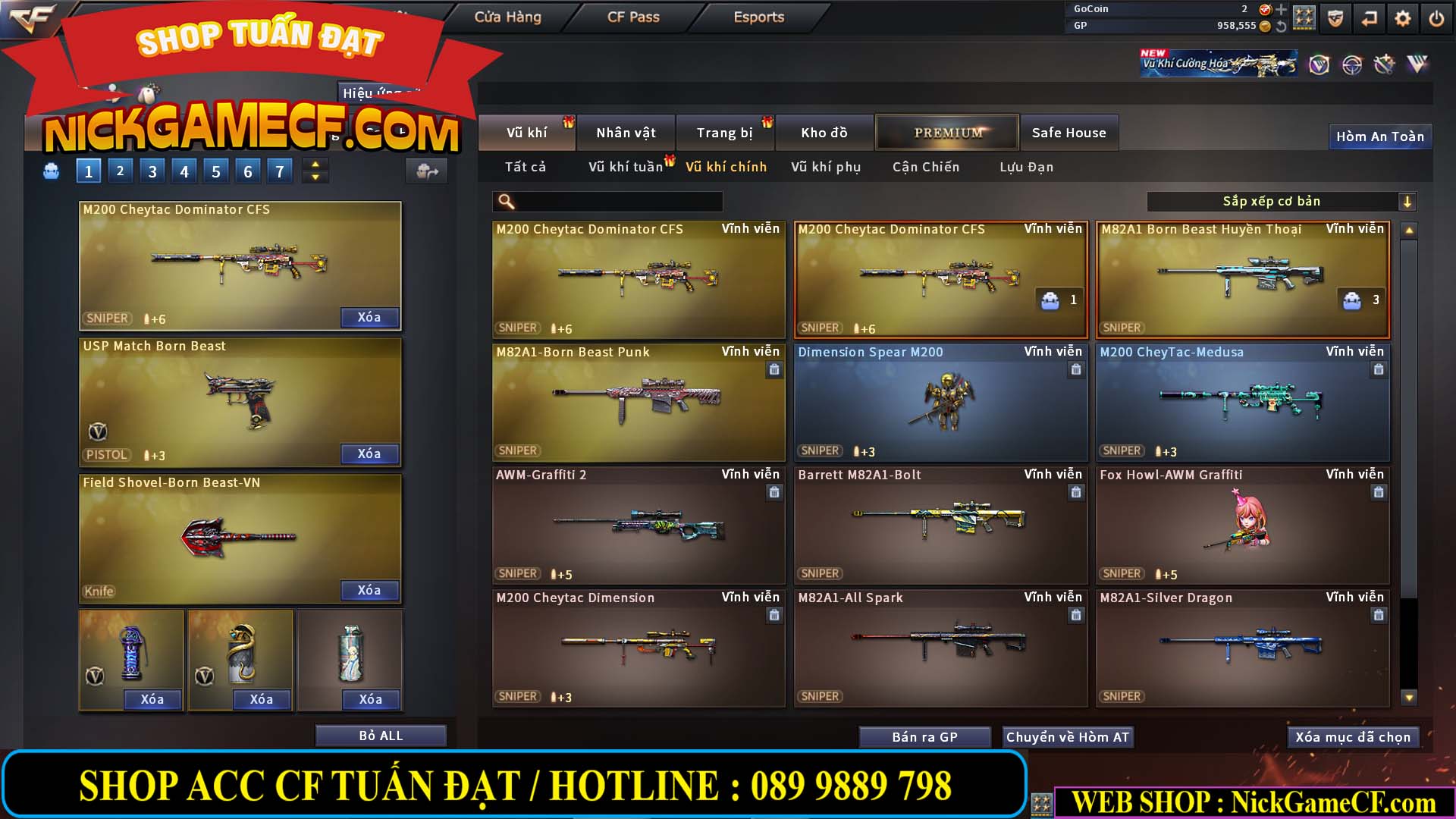 MÃ CF14957 - GIÁ : 2250K - SIÊU XINH - 18 VIP - VIP4