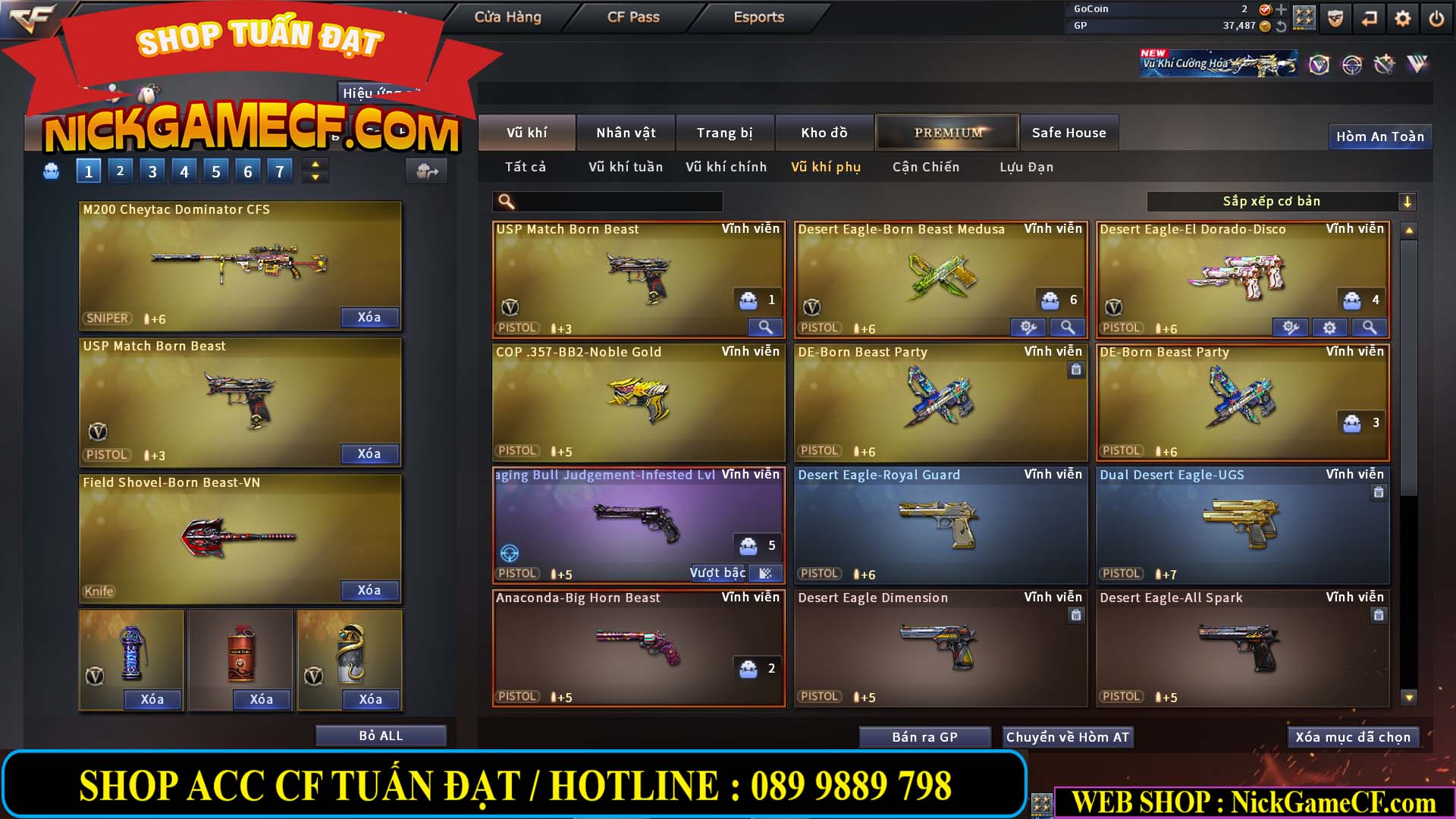 MÃ CF14957 - GIÁ : 2250K - SIÊU XINH - 18 VIP - VIP4