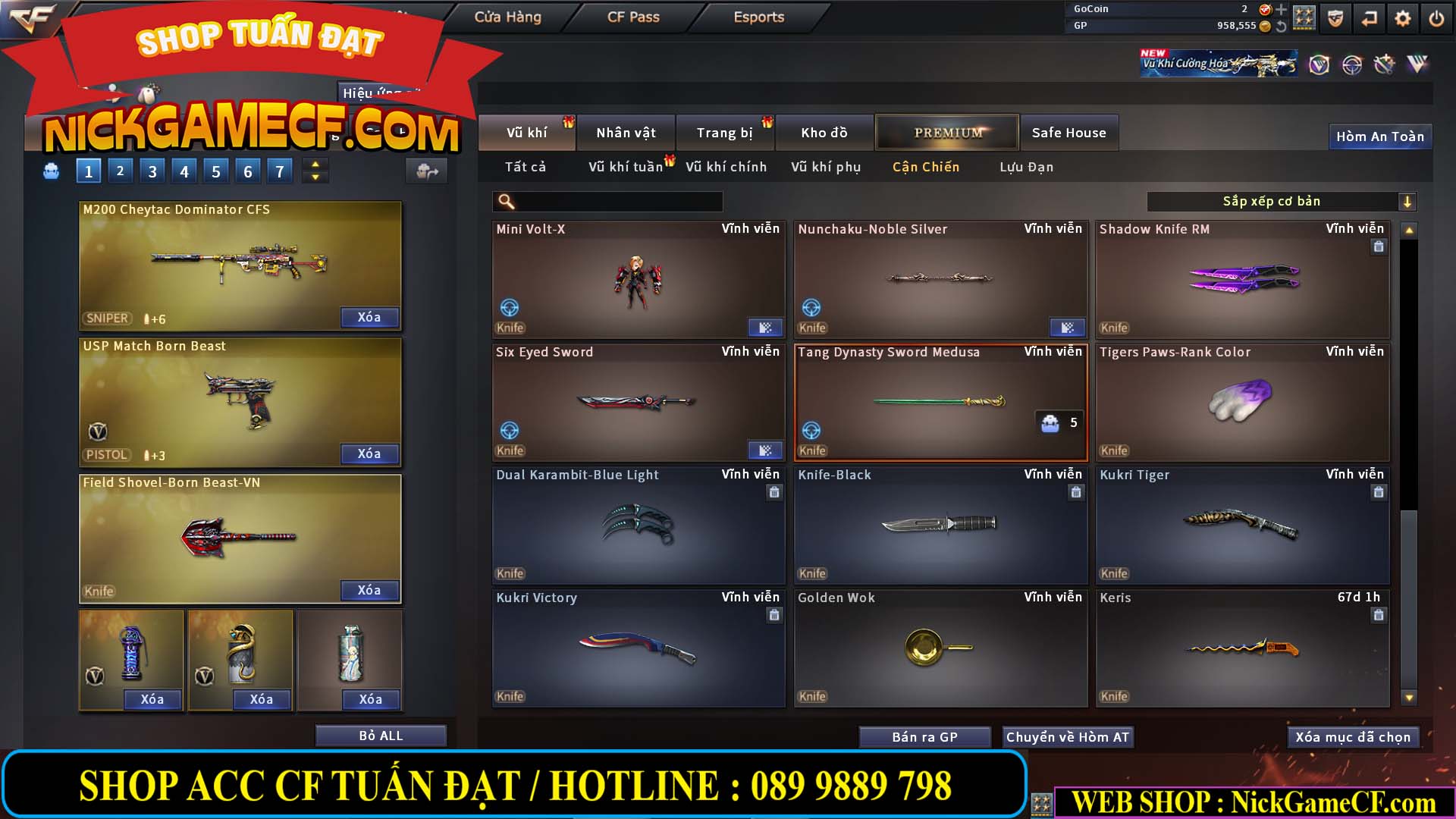 MÃ CF14957 - GIÁ : 2250K - SIÊU XINH - 18 VIP - VIP4