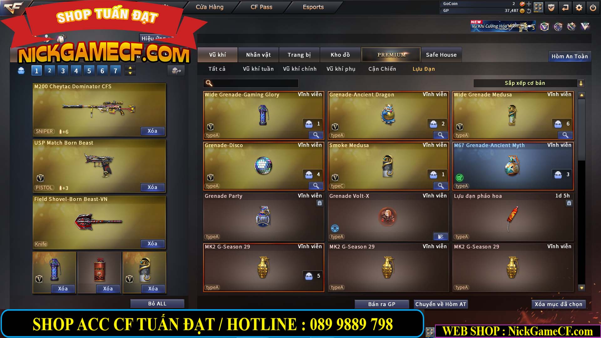 MÃ CF14957 - GIÁ : 2250K - SIÊU XINH - 18 VIP - VIP4