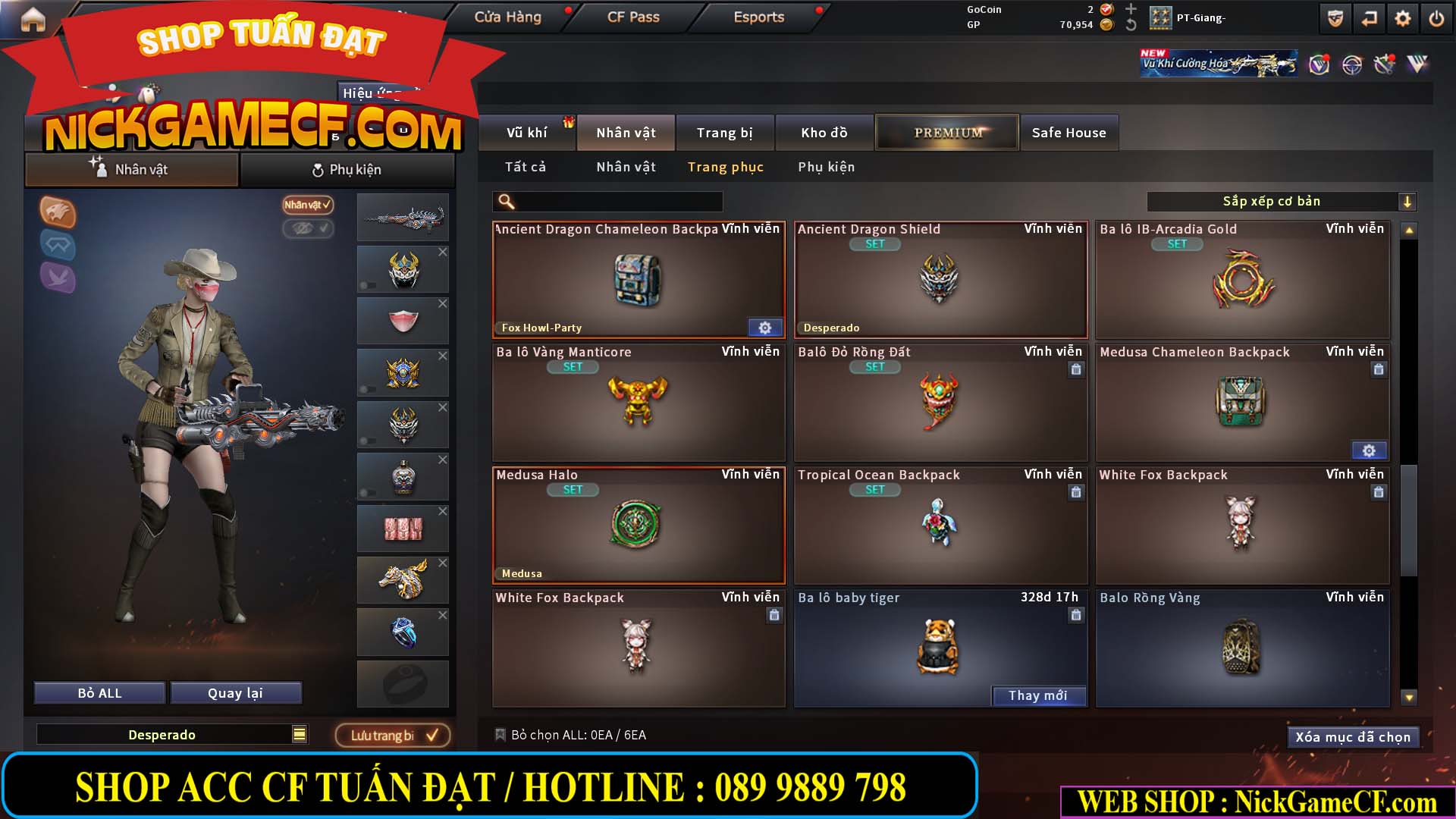 MÃ CF14957 - GIÁ : 2250K - SIÊU XINH - 18 VIP - VIP4