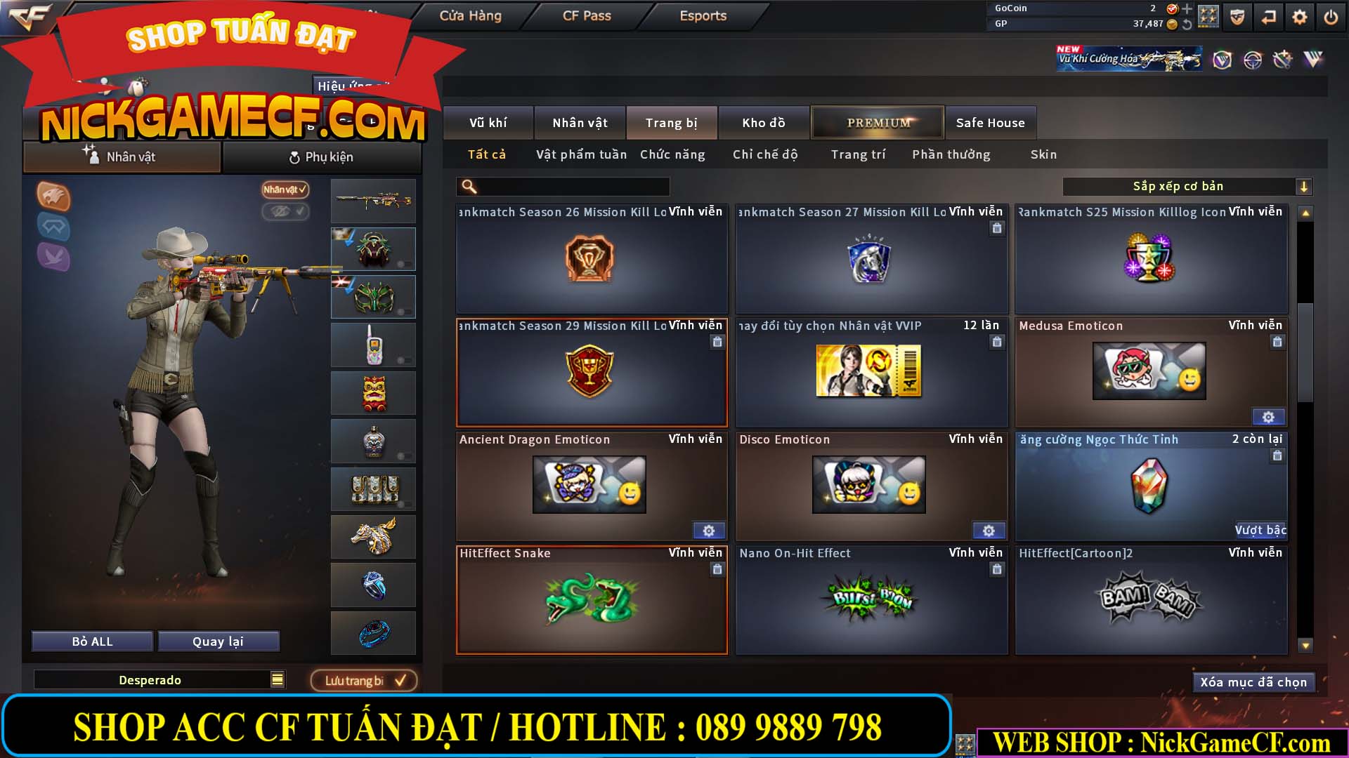 MÃ CF14957 - GIÁ : 2250K - SIÊU XINH - 18 VIP - VIP4